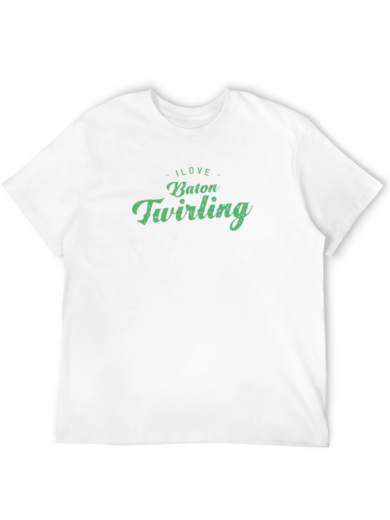 Black I Love Baton Twirling Graphic T-Shirt view 12