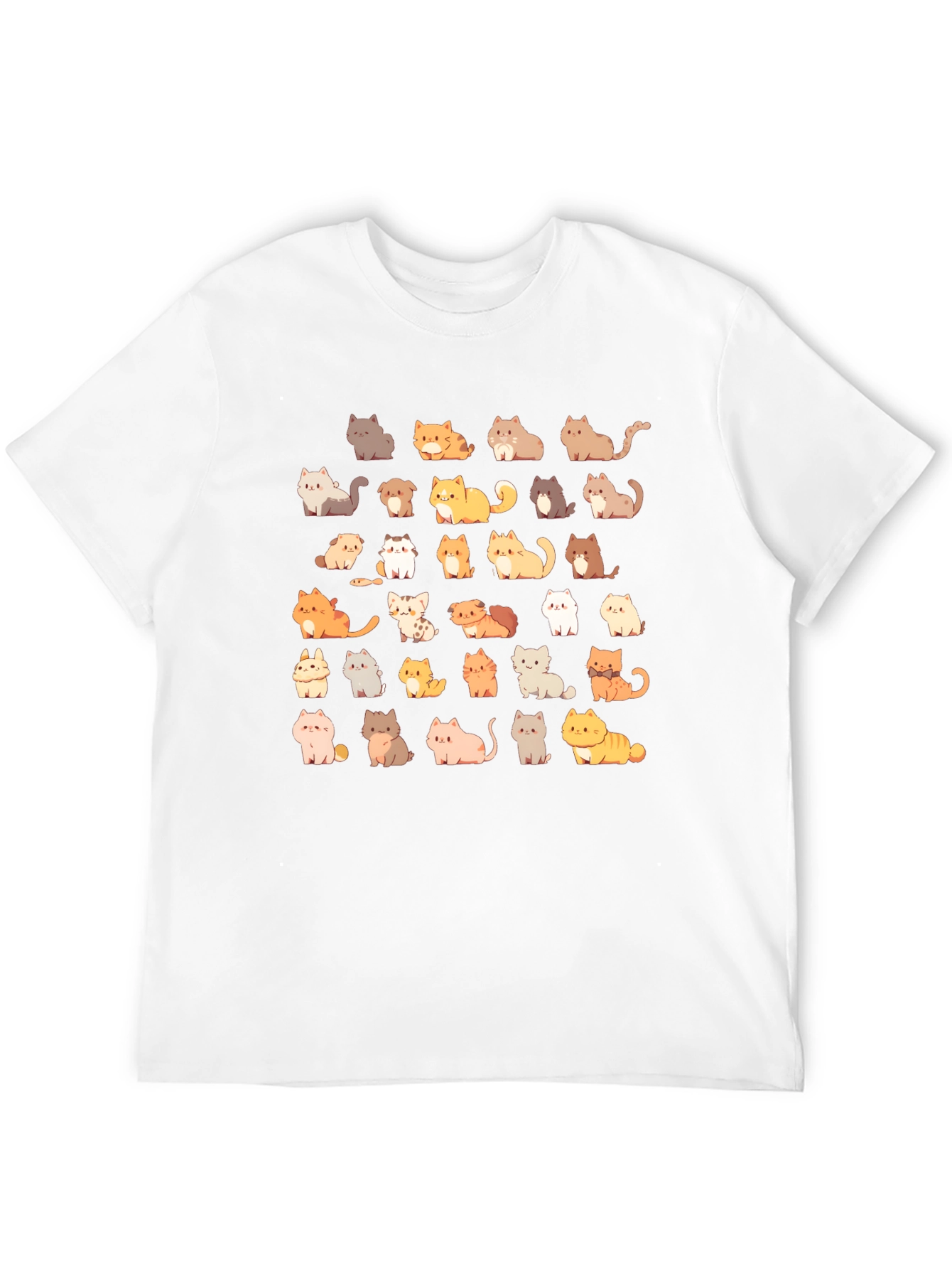 Black Cat Lover T-Shirt - Cute Cartoon Cats view 12