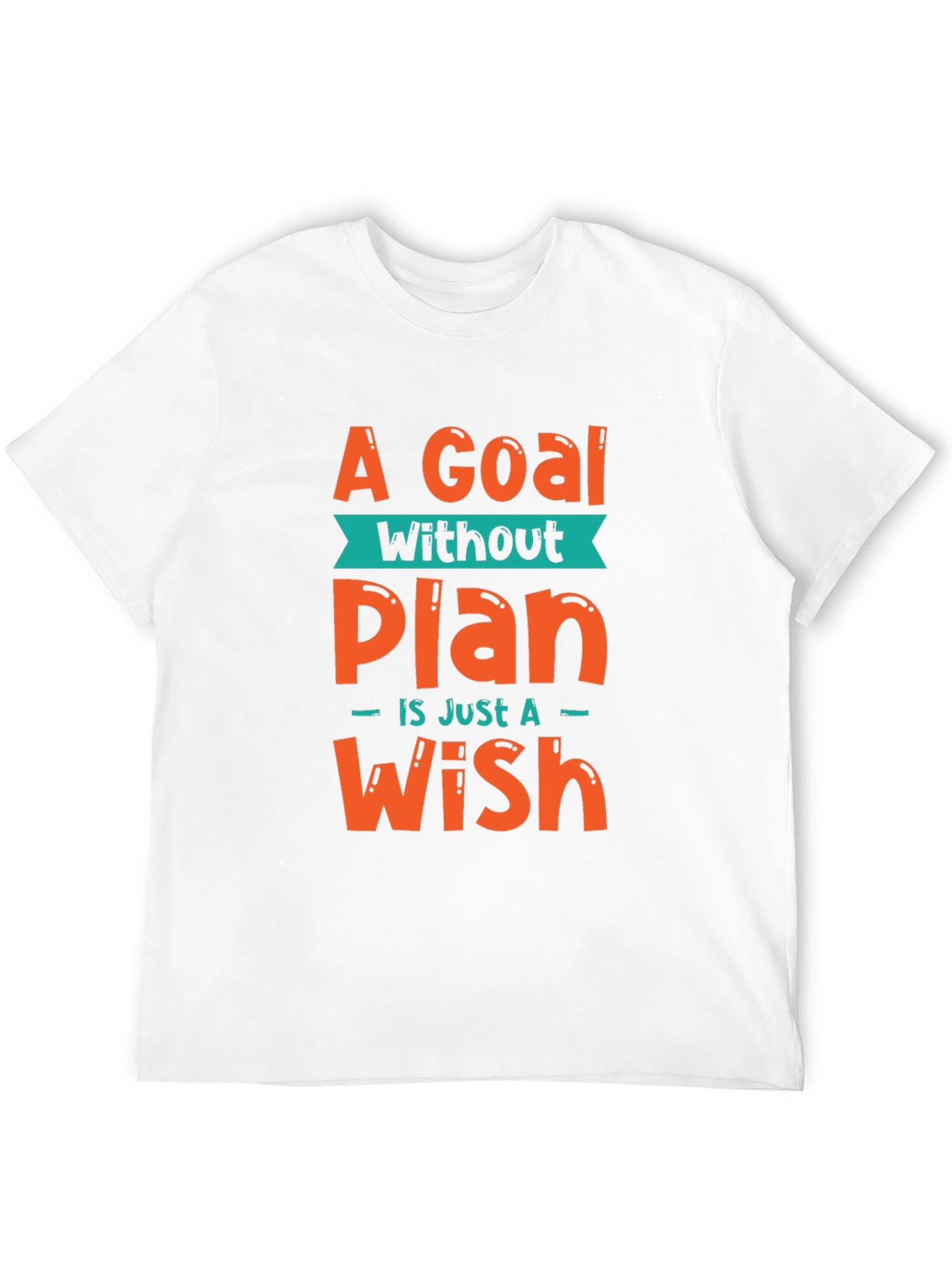 Black Goal Without a Plan Graphic Tee - Motivational T-Shirt view 12