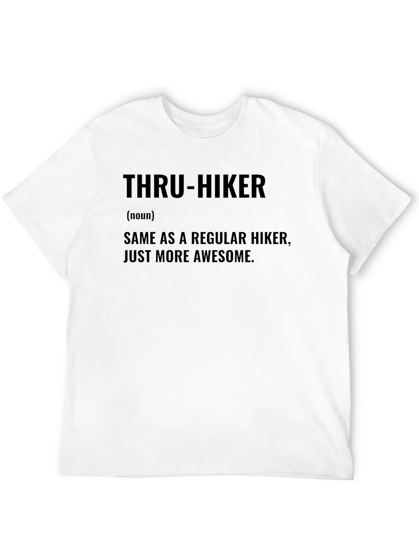 Black Thru-Hiker Definition Graphic T-Shirt view 12