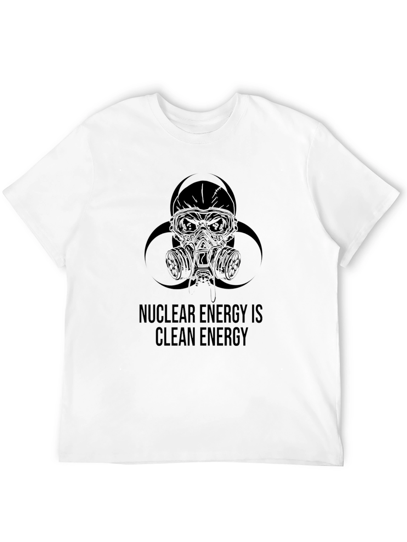 Black Nuclear Energy Clean Energy Graphic T-Shirt view 12