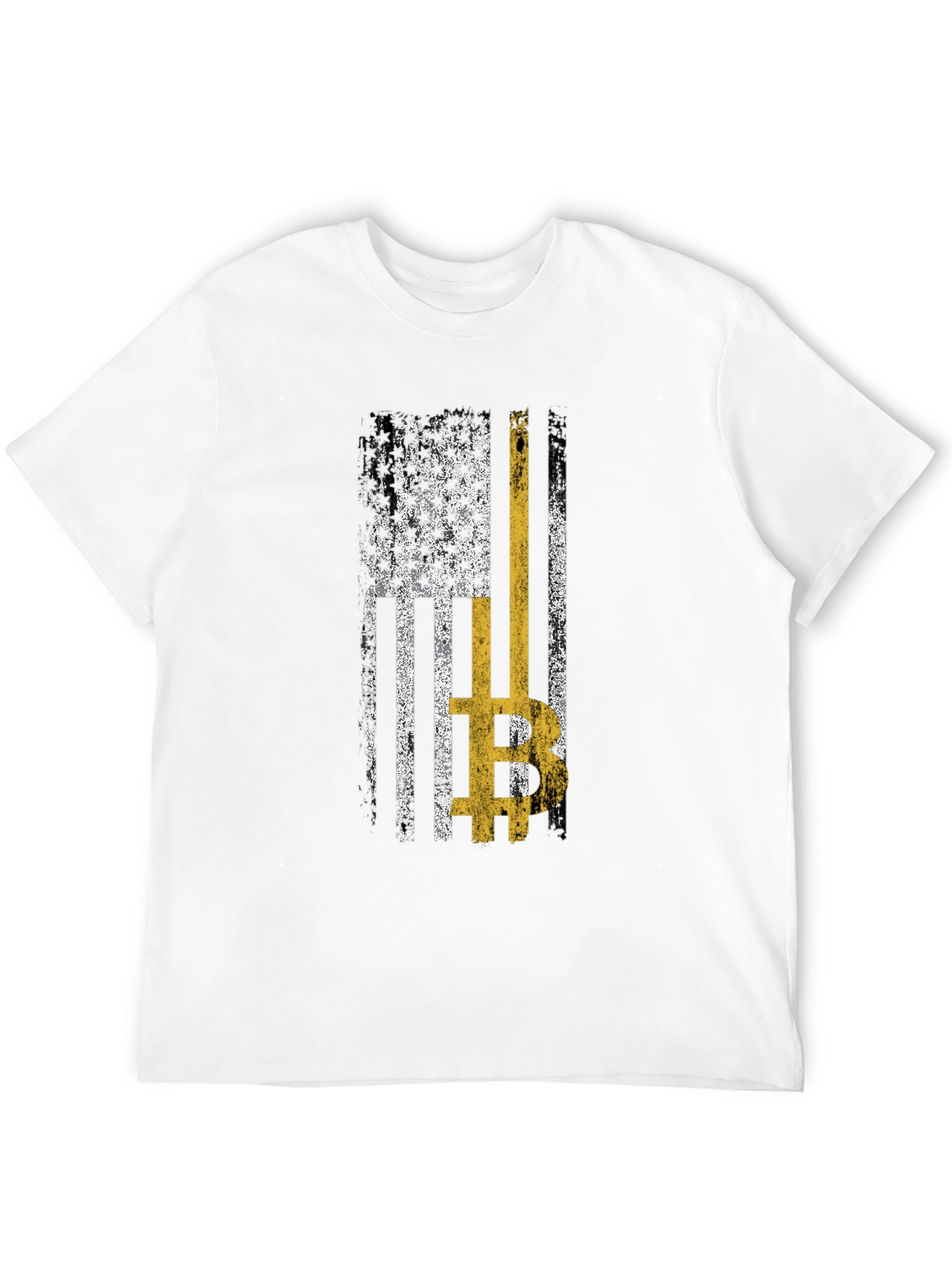 Bitcoin USA Flag Graphic Tee - Crypto T-Shirt - 12