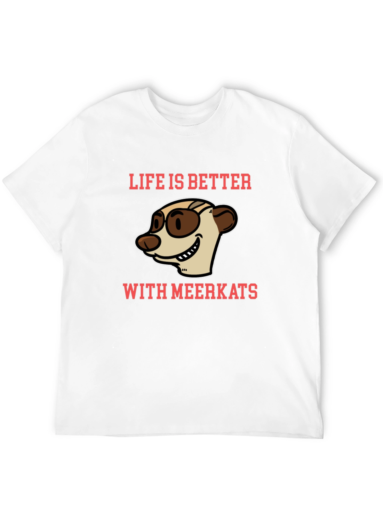 Black Life is Better with Meerkats Graphic T-Shirt view 12