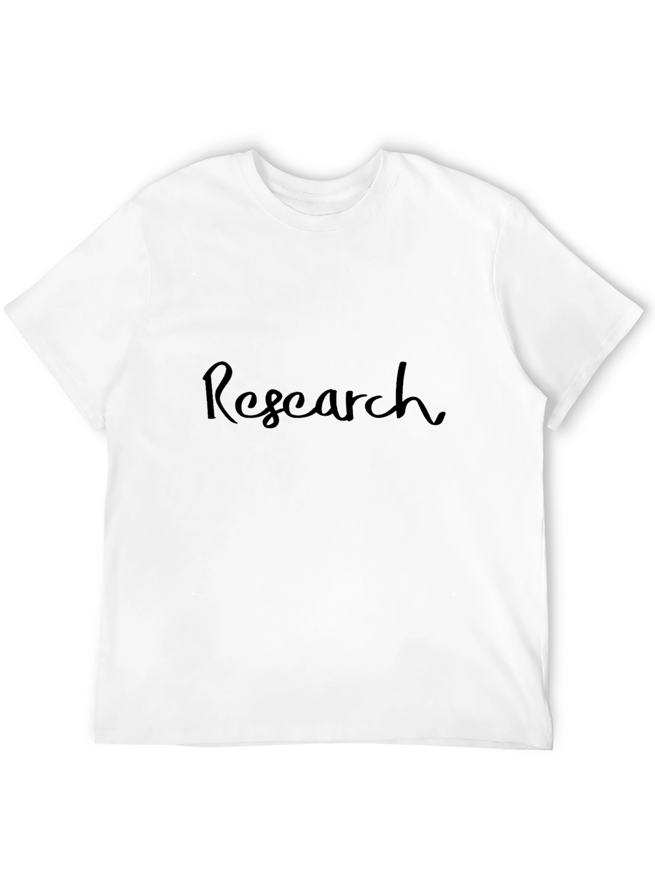Black Research Black Cotton T-Shirt - Stylish Academic Wear view 12