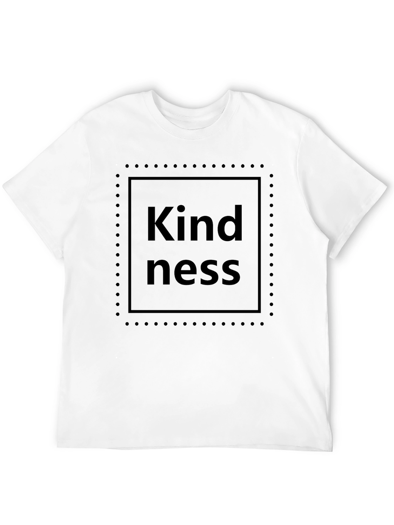 Black Kindness Graphic T-Shirt - Classic Crew Neck Tee view 12