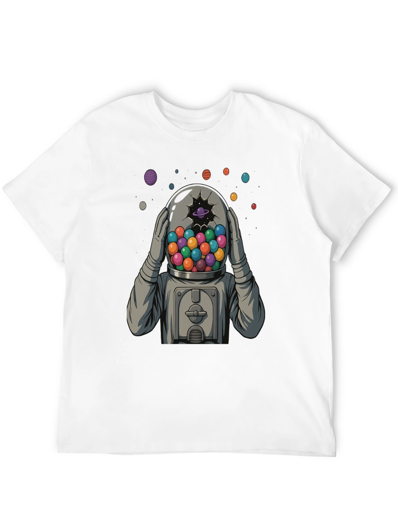 Black Astronaut Gumball Head Graphic Tee view 12