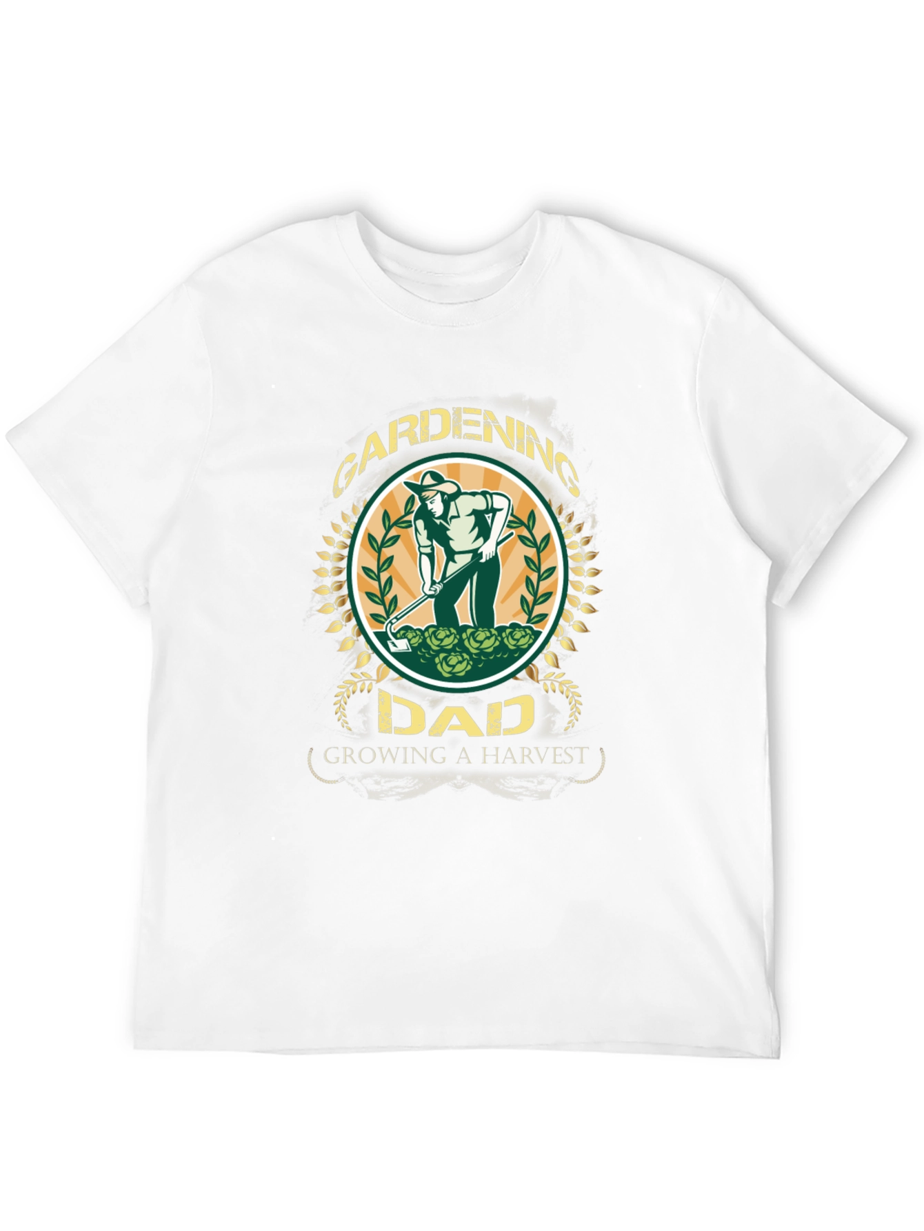 Black Gardening Dad T-Shirt - Growing A Harvest view 12
