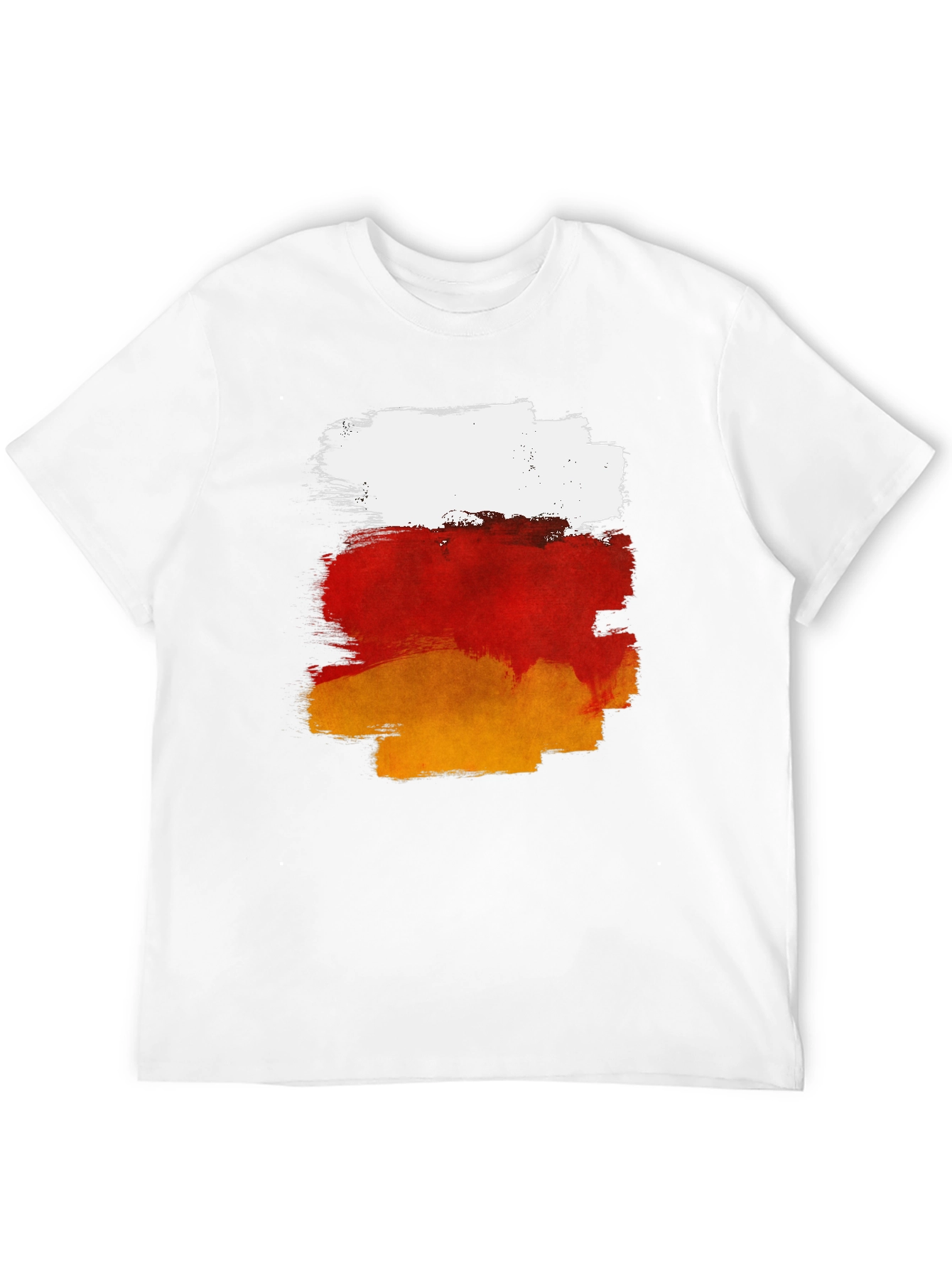 Abstract Brush Stroke Graphic T-Shirt - 12