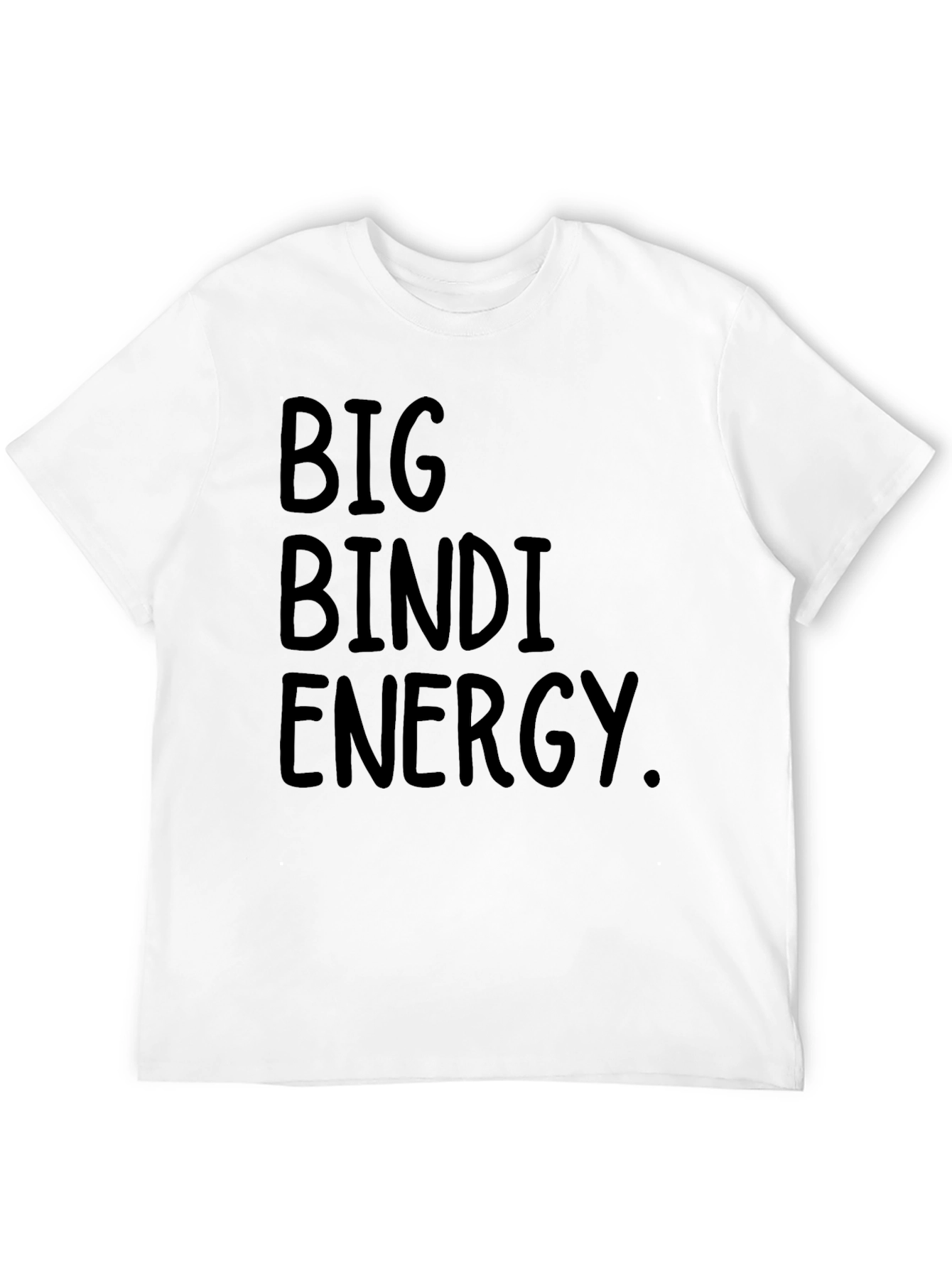 Black Big Bindi Energy T-Shirt - Black Crew Neck Tee view 12