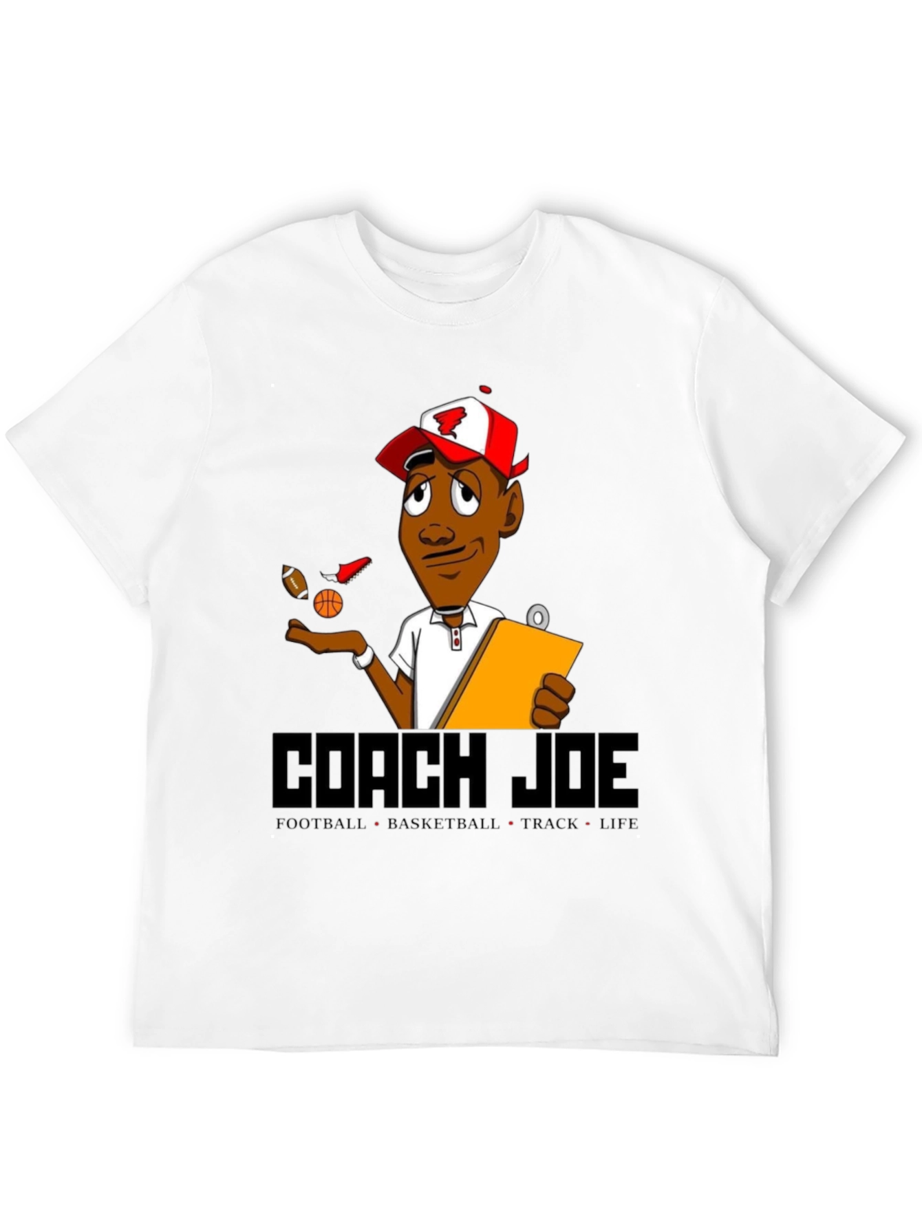 Black Coach Joe T-Shirt: Football, Basketball, Track, Life view 12