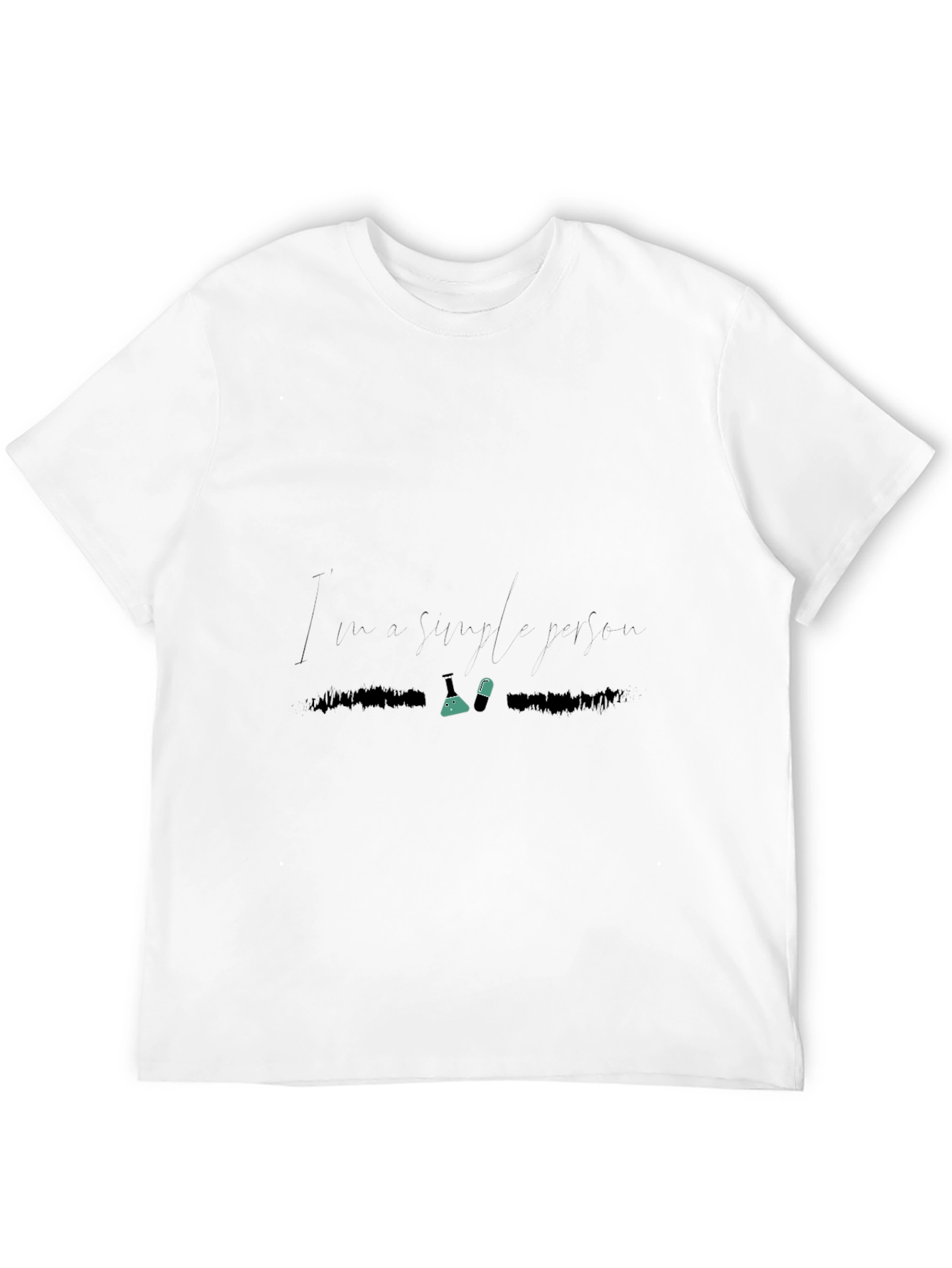 Black I'm Simpleton T-Shirt view 12