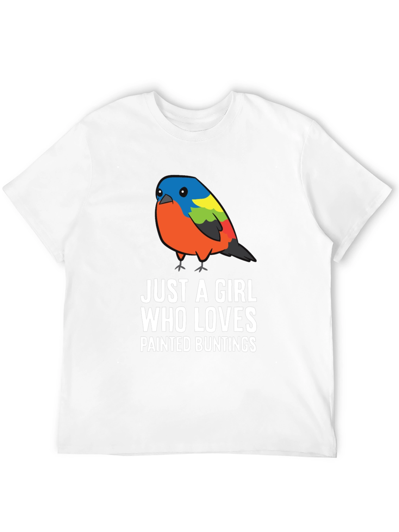 Black Painted Bunting Lover T-Shirt view 12