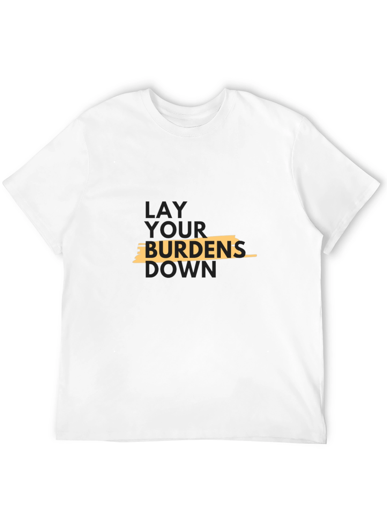 Black Lay Your Burdens Down Graphic Tee view 12