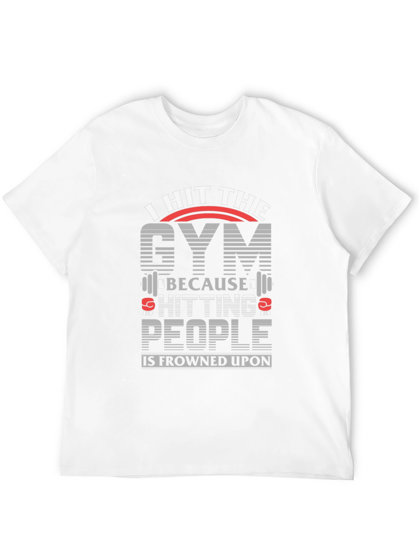Black I Hit The Gym Funny Workout T-Shirt view 12