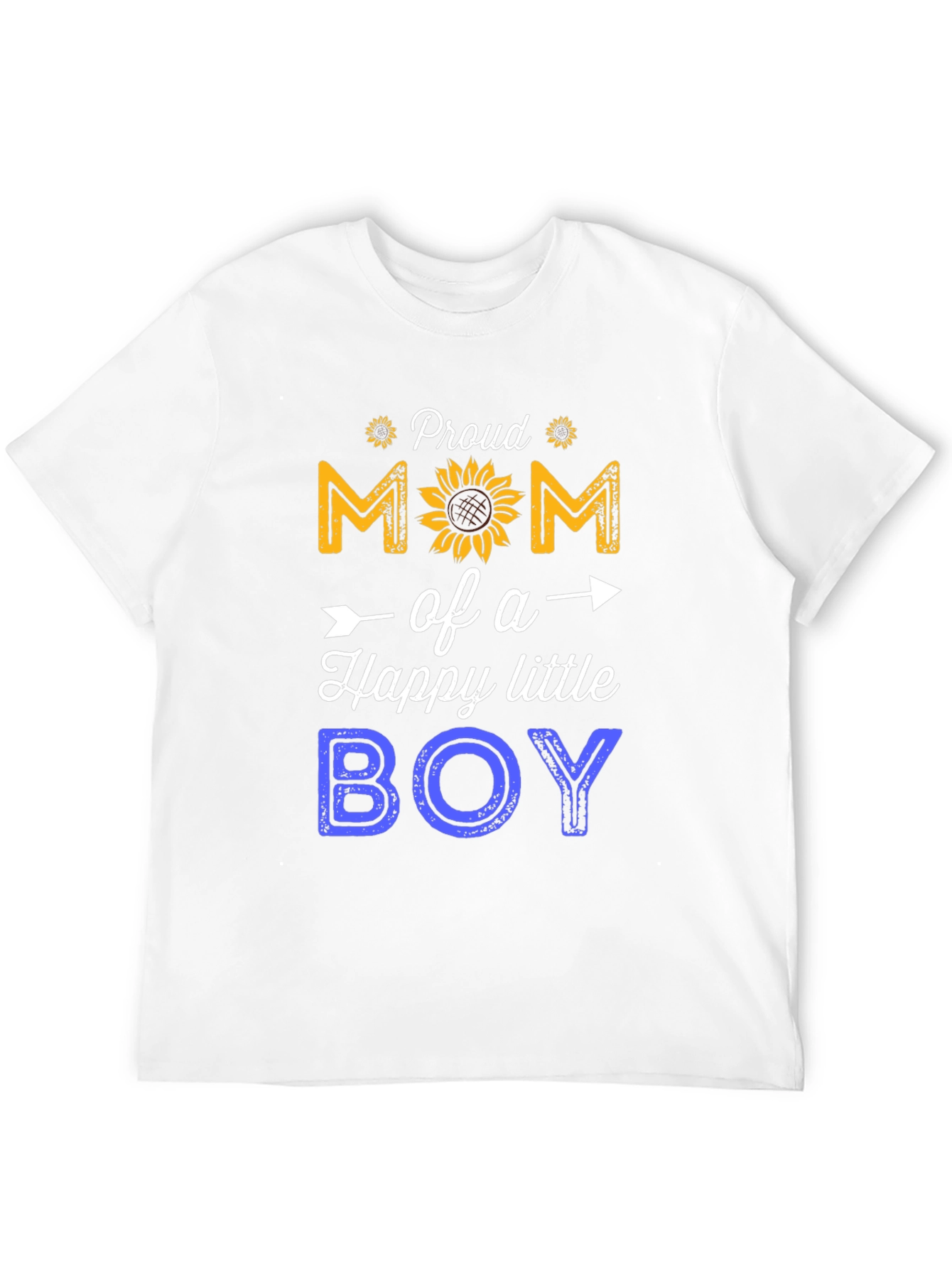Black Proud Mom of a Happy Little Boy T-Shirt view 12