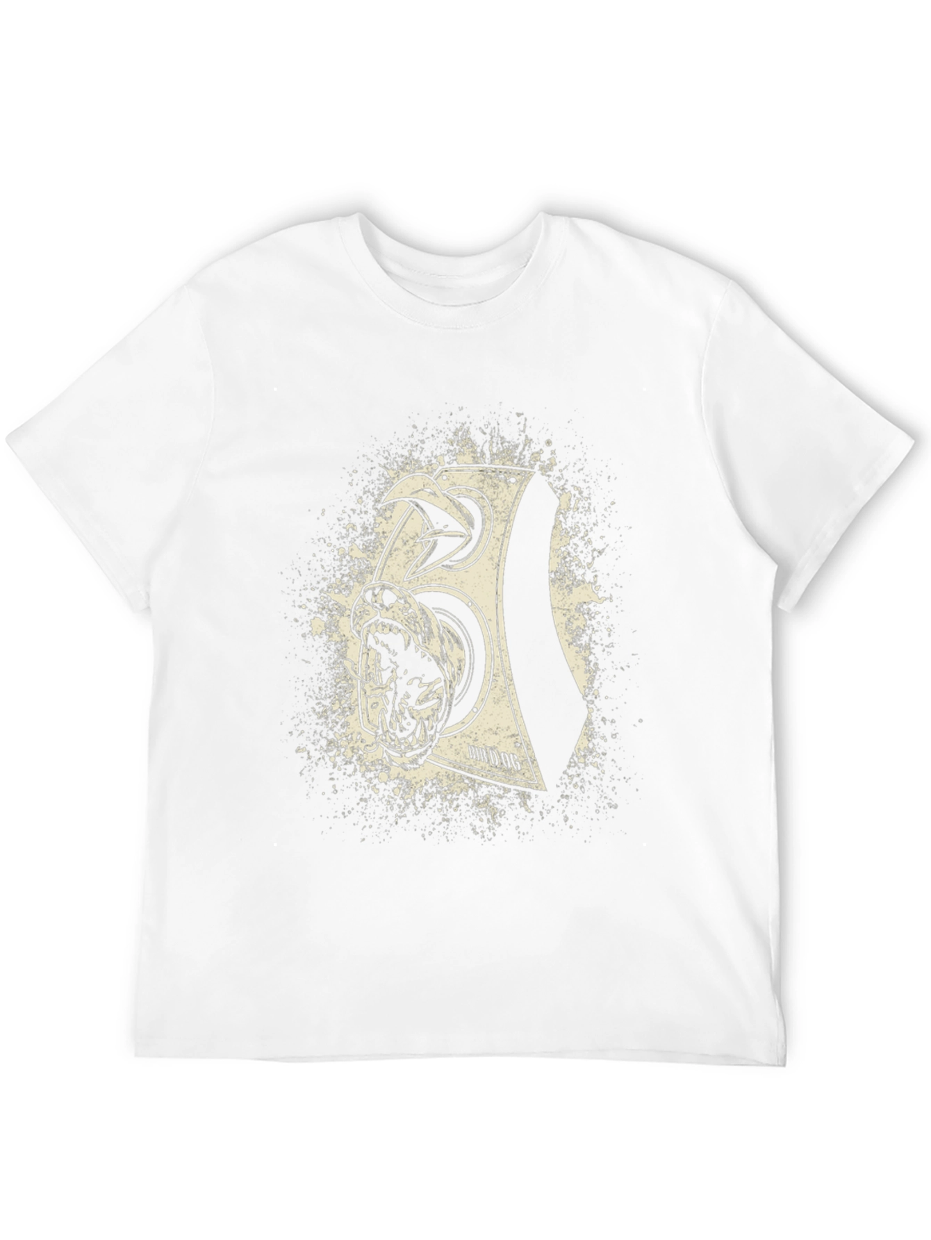 Black Graphic Tee - "Bindog" Loudspeaker Design view 12