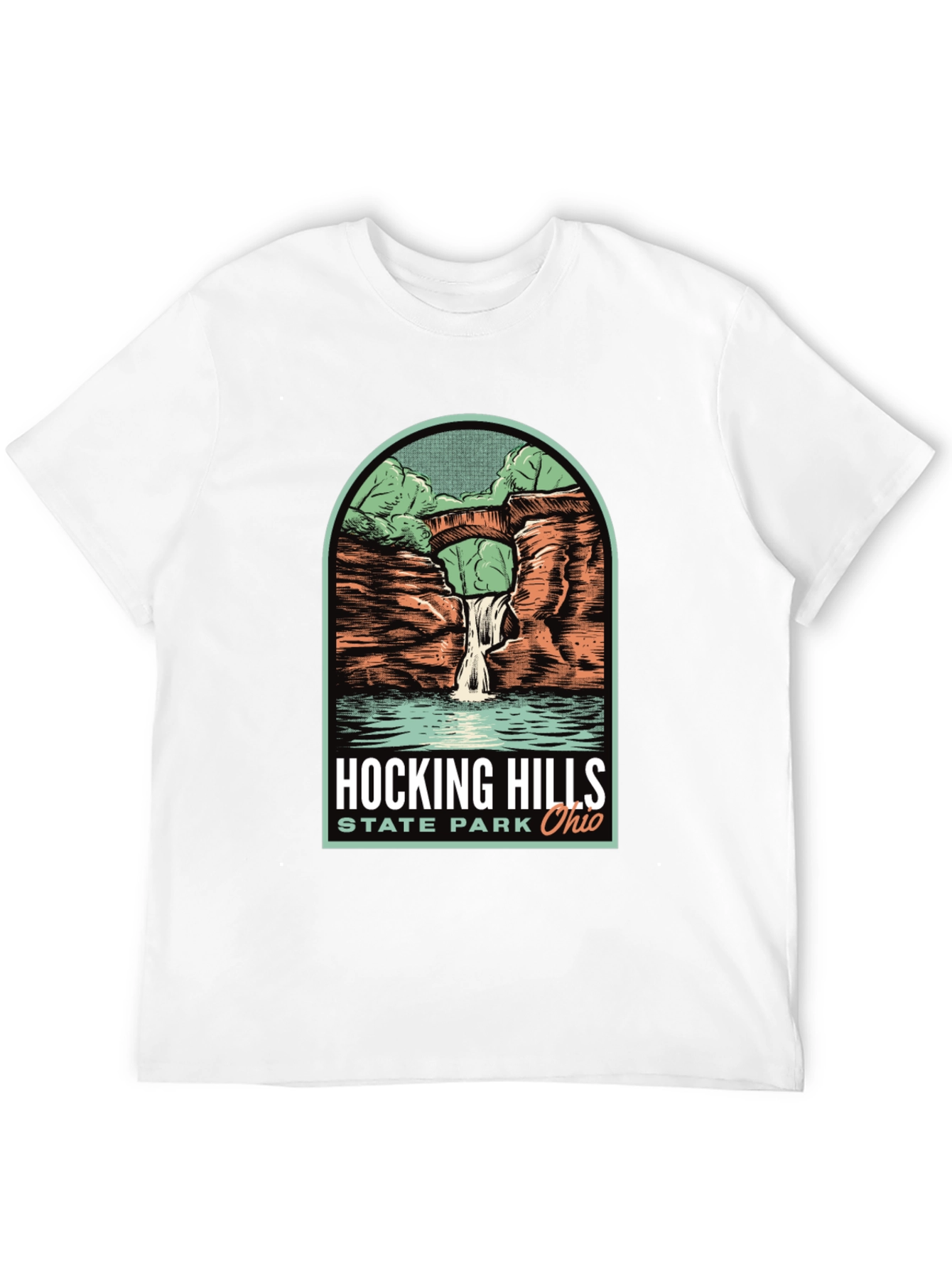 Black Hocking Hills State Park T-Shirt view 12