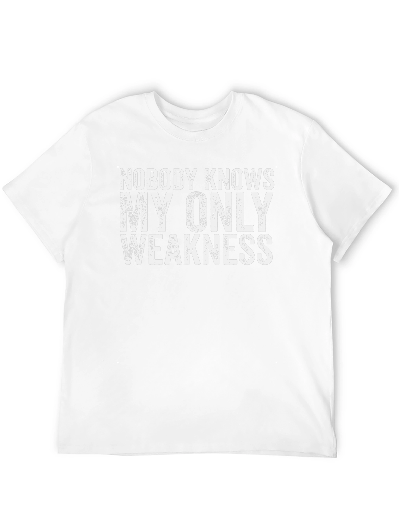 Black Nobody Knows My Only Weakness Graphic T-Shirt view 12