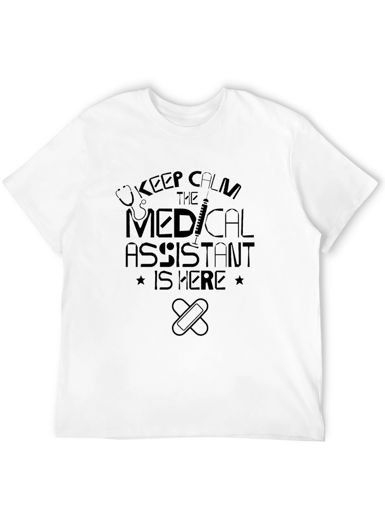 Black Medical Assistant T-Shirt - Keep Calm view 12