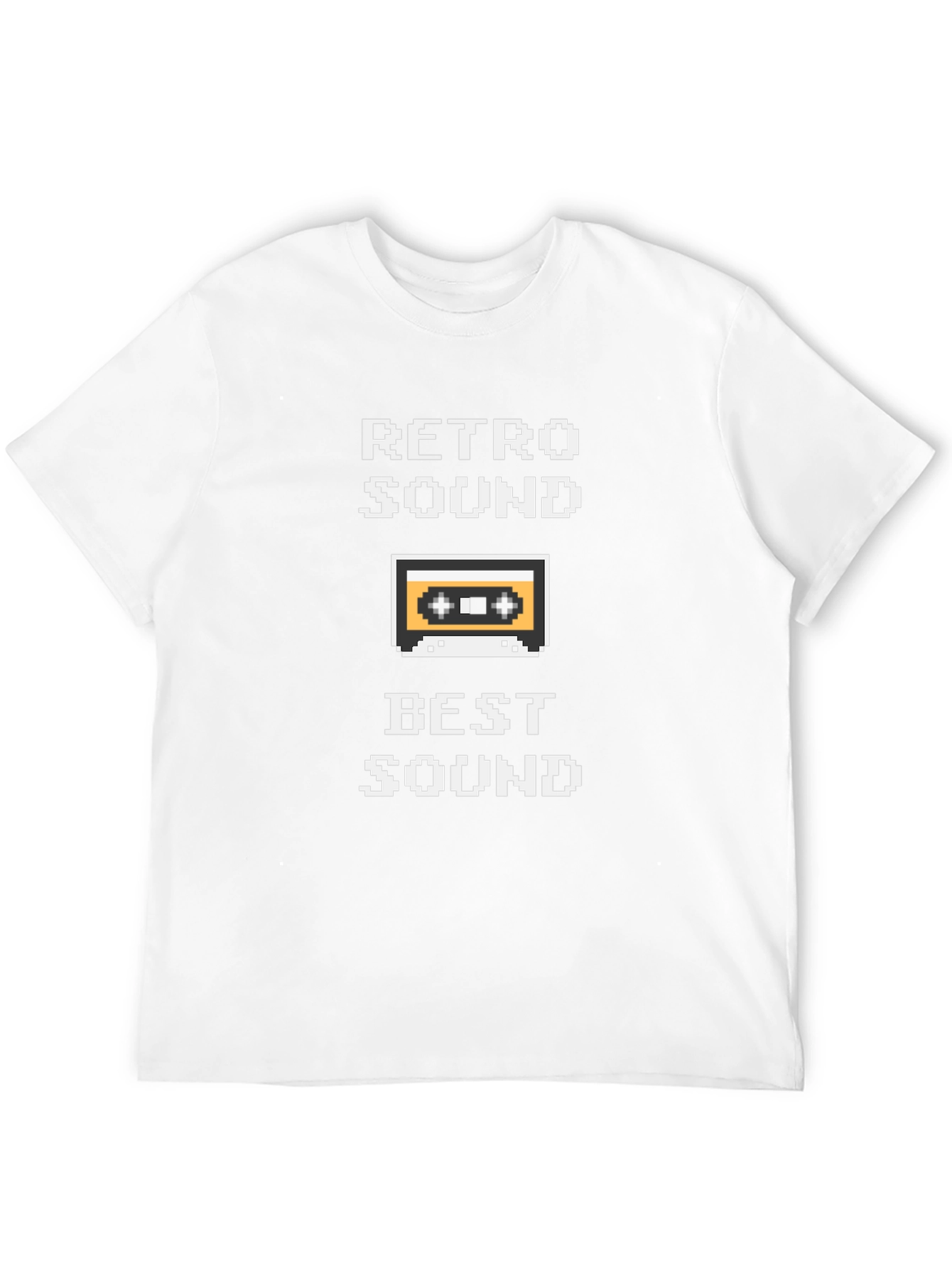Black Retro Sound T-Shirt - 8-Bit Cassette Tape view 12