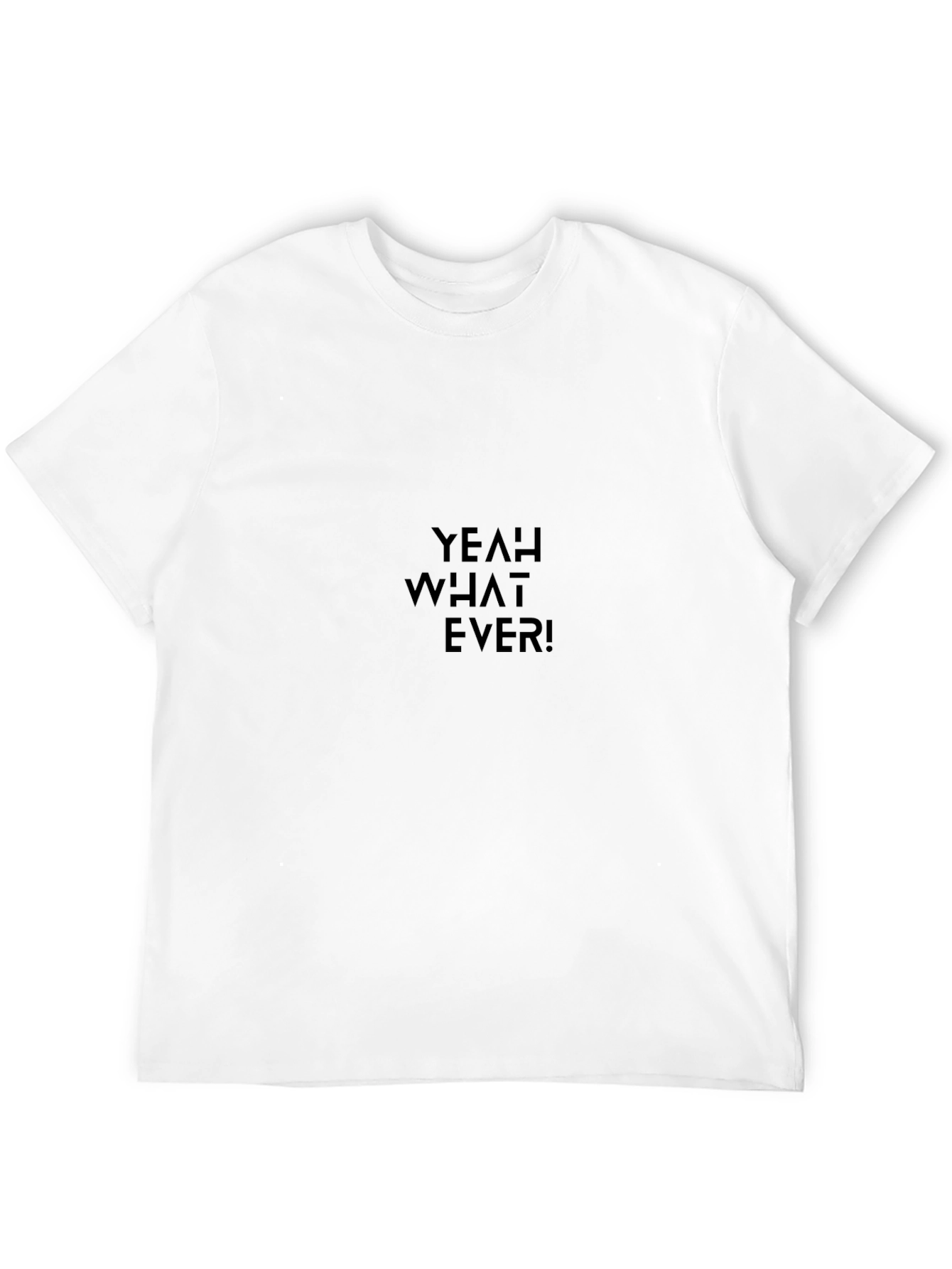 Black Yeah What Ever! Graphic T-Shirt - Black view 12