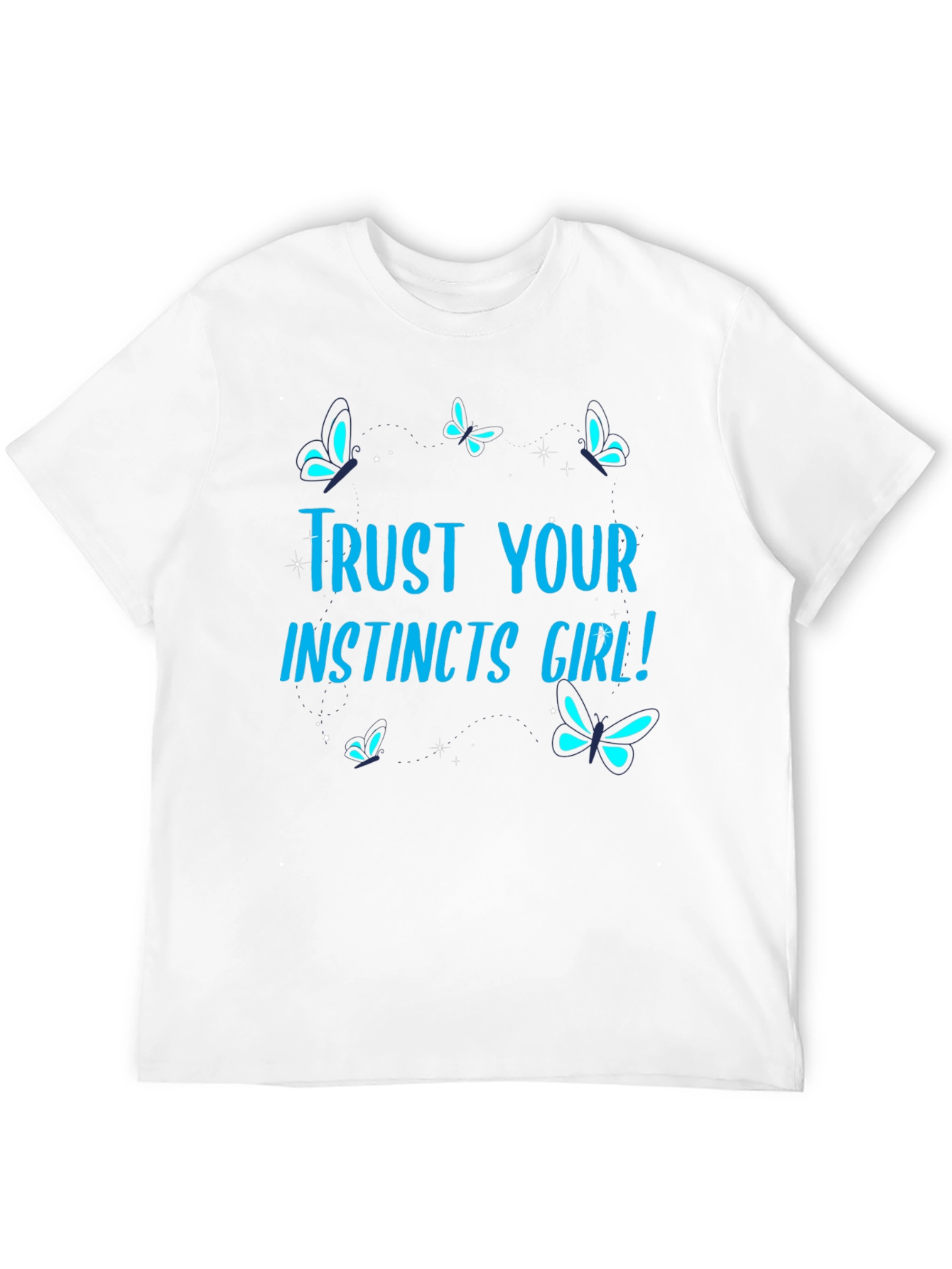 Black Trust Your Instincts Girl! Graphic Tee view 12