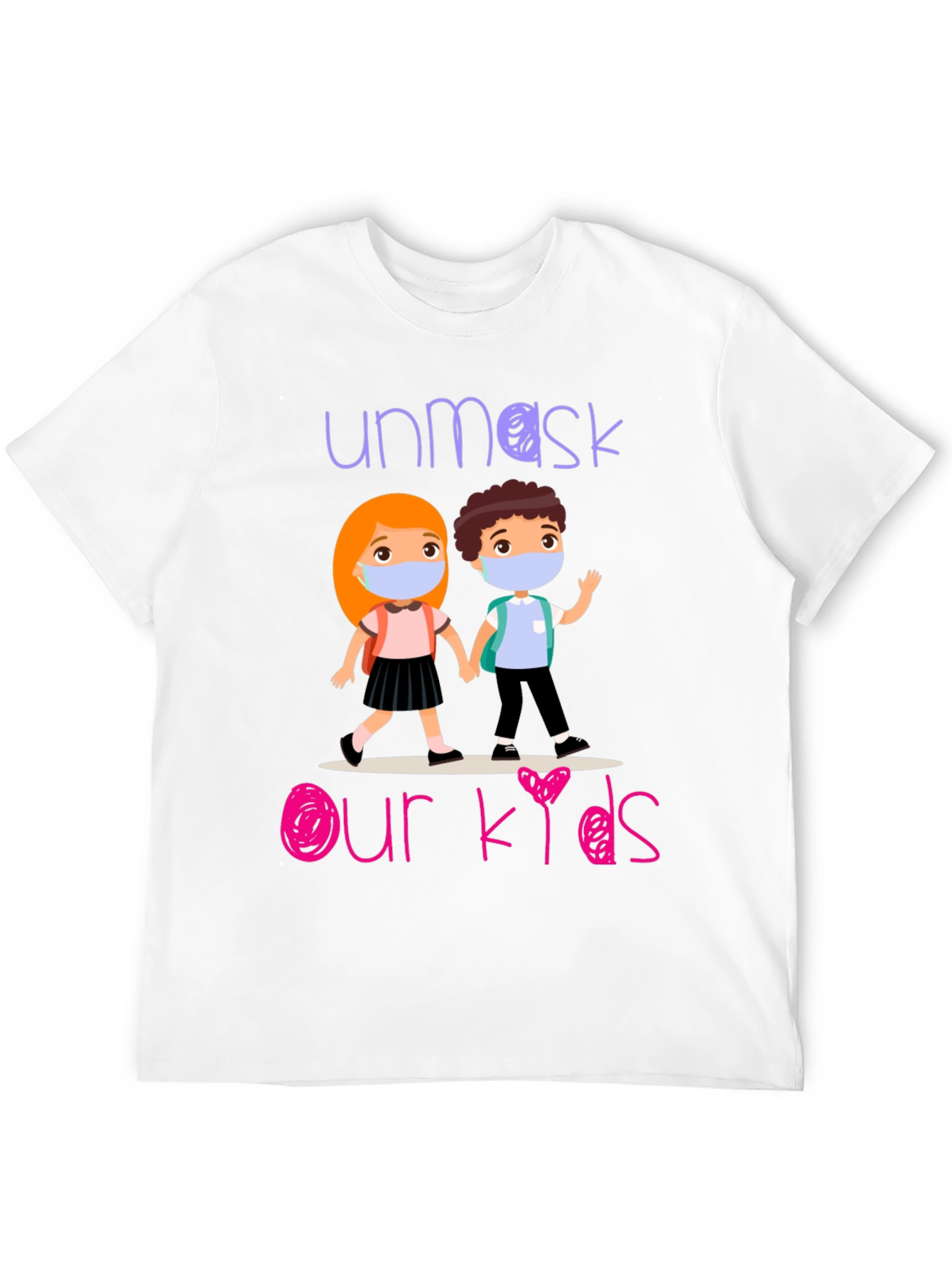 Black Unmask Our Kids Graphic T-Shirt view 12