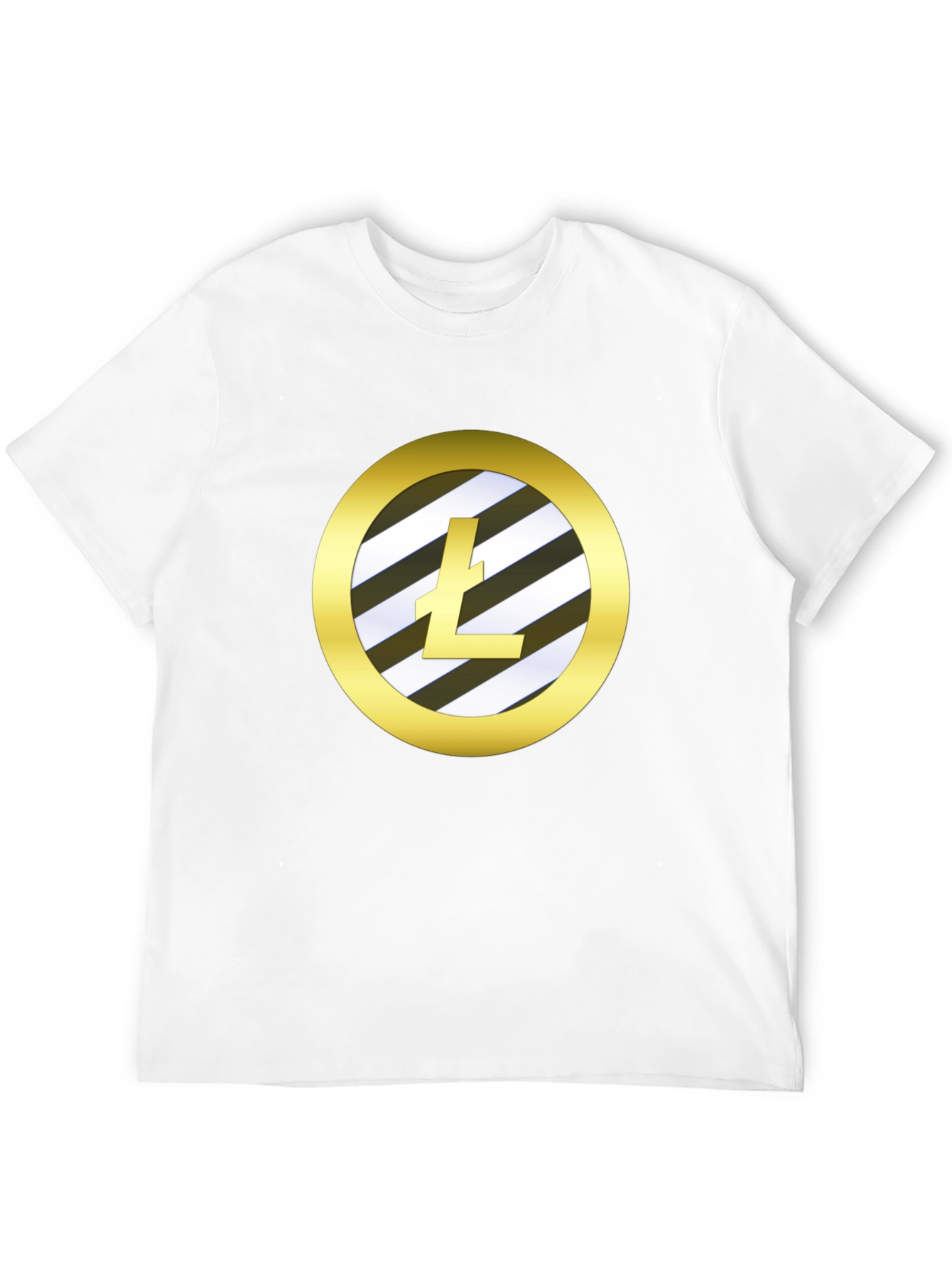 Litecoin Logo Black T-Shirt Crypto Fan Apparel - 12