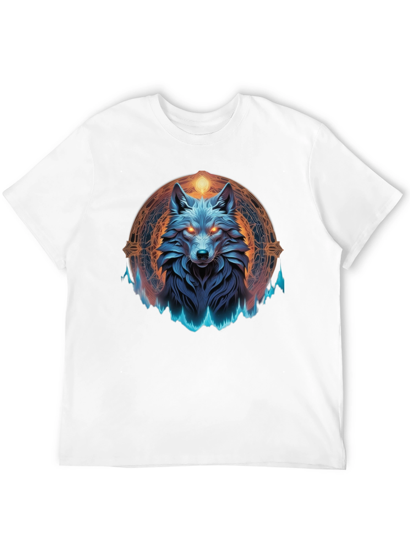 Black Mystic Wolf Graphic Tee - Black T-Shirt view 12