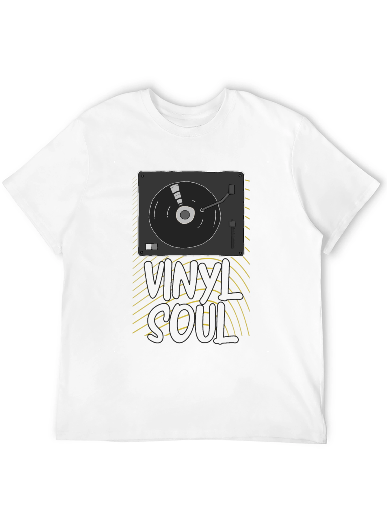 Black Vinyl Soul Graphic Tee - Music Lover T-Shirt view 12