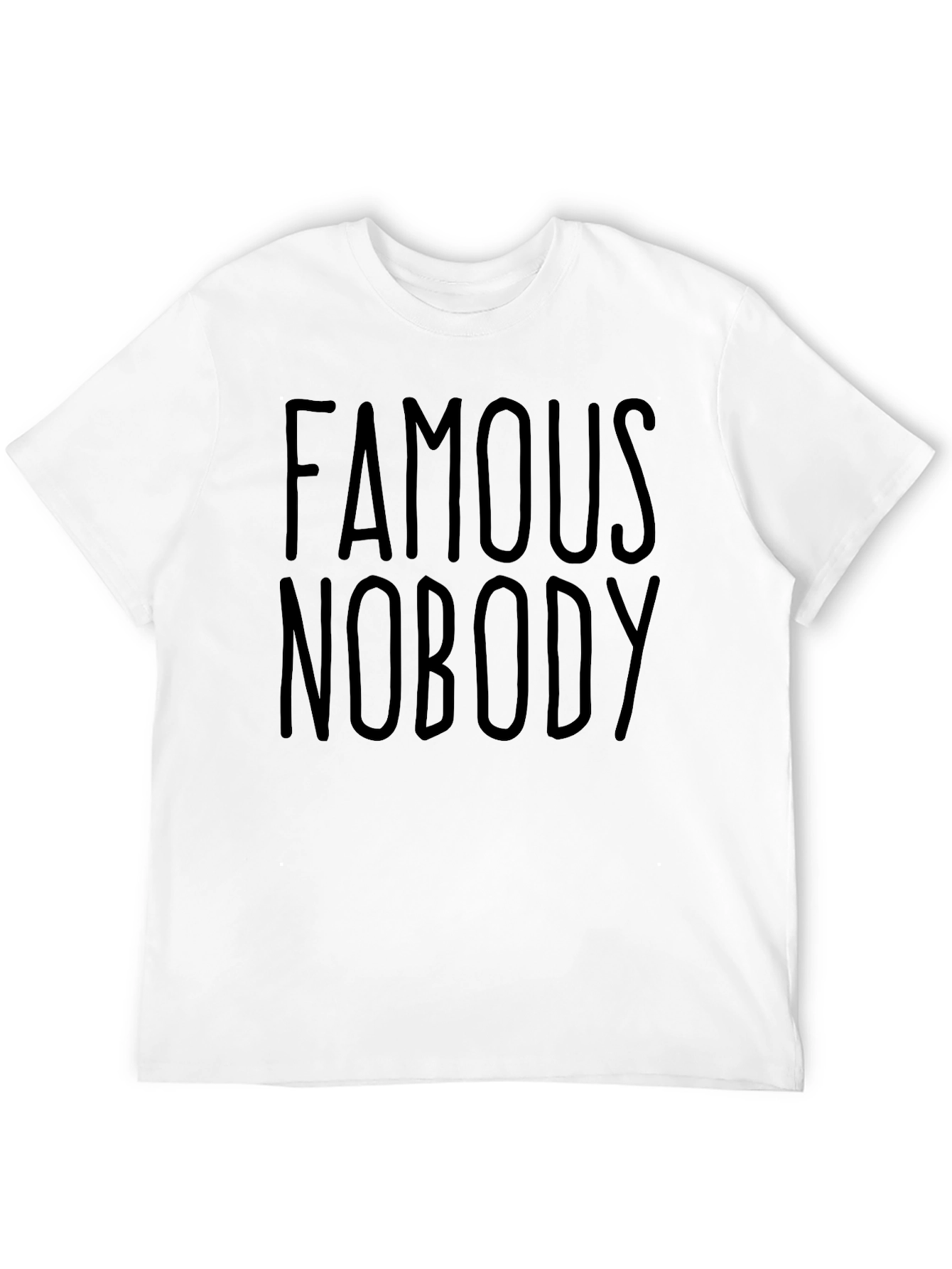 Black Famous Nobody Black Graphic Tee view 12