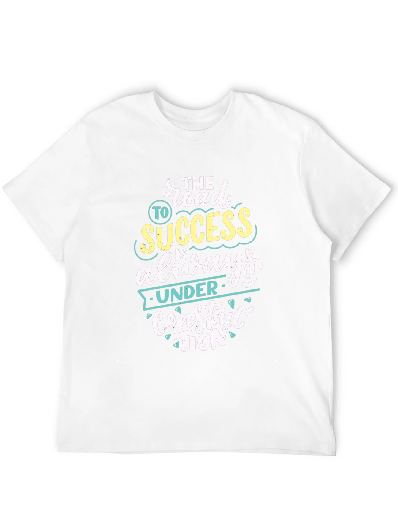 Black Road to Success Graphic Tee - Motivational T-Shirt view 12