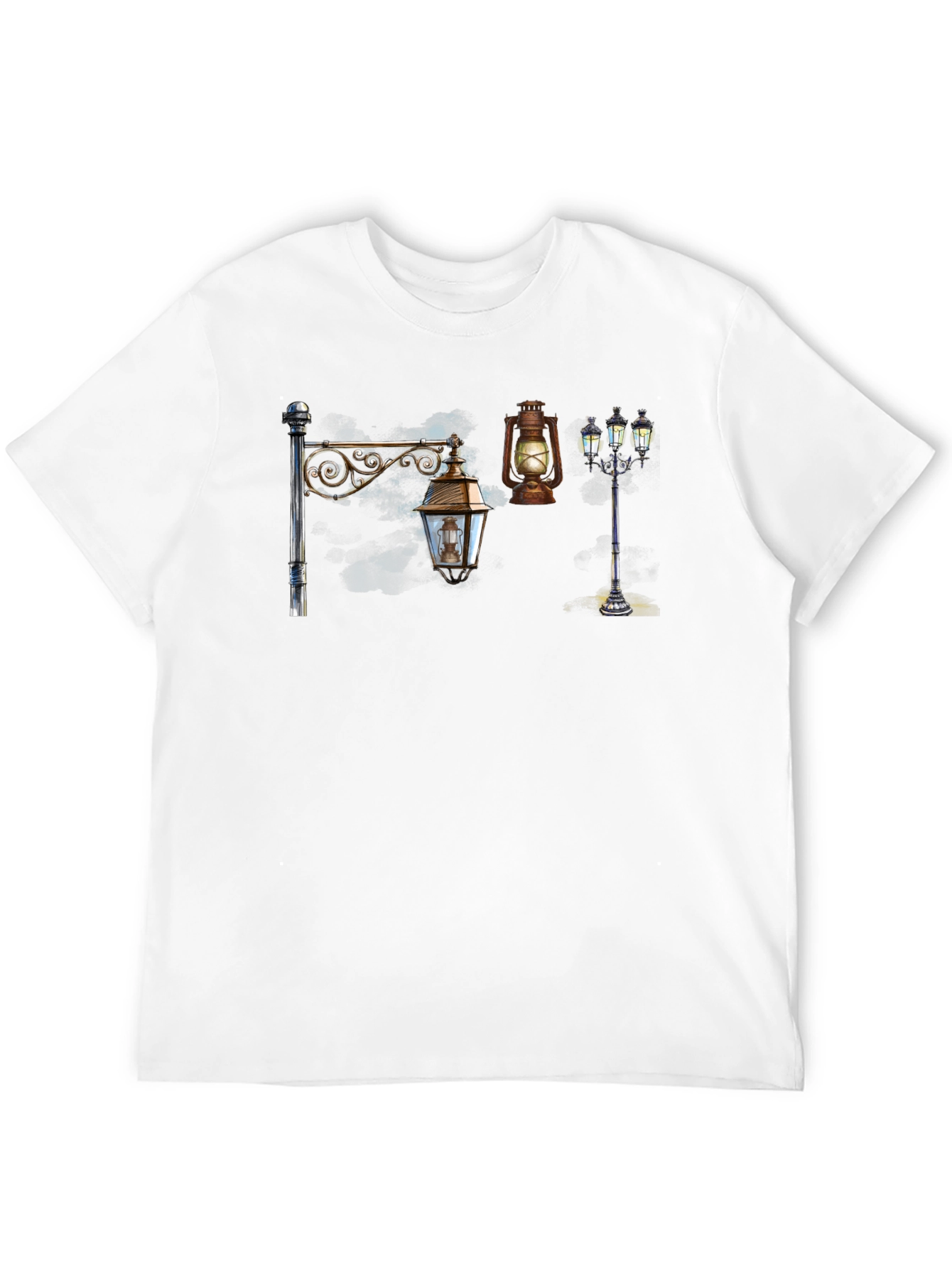 Black Vintage Lantern T-Shirt - Black view 12