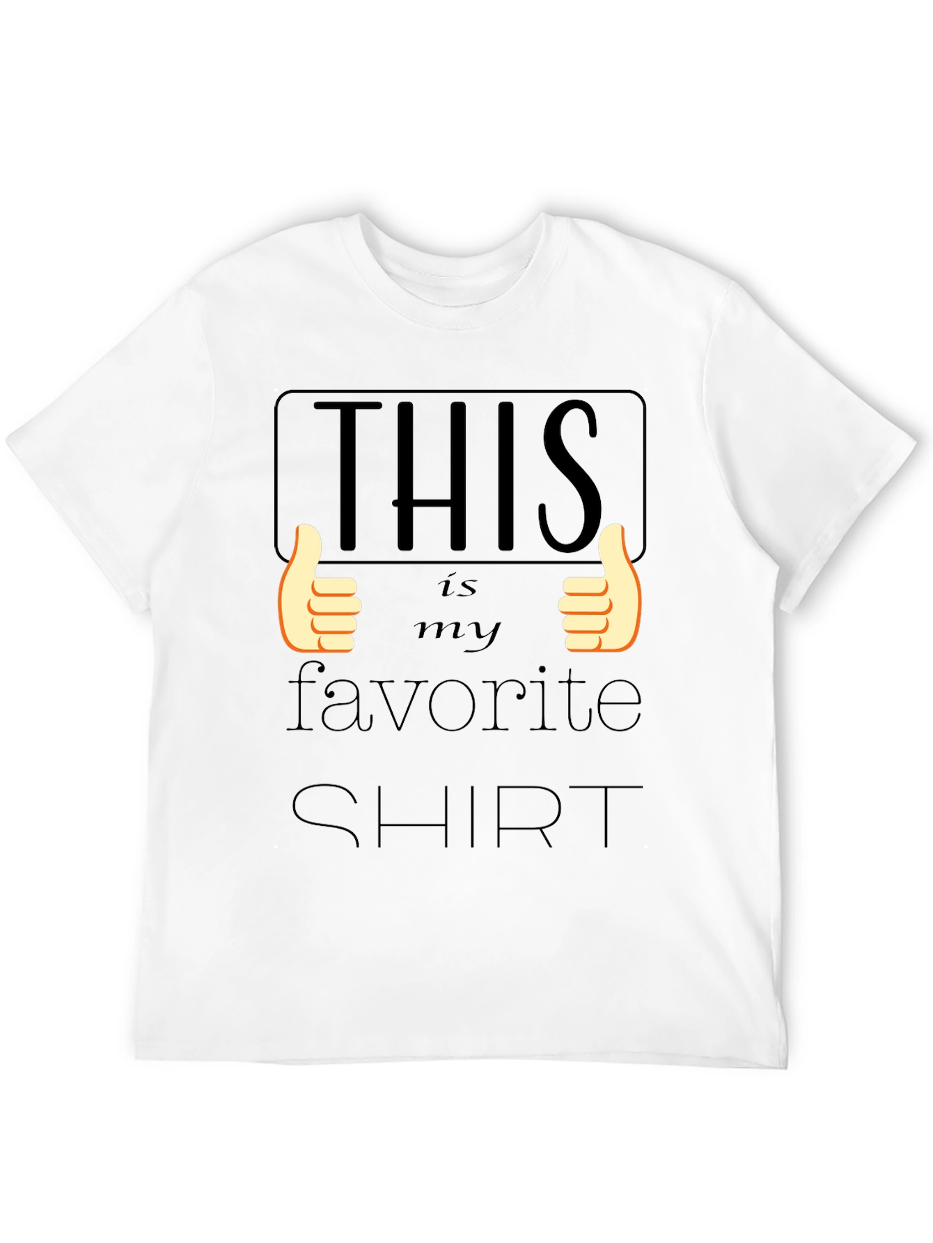 Black This Is My Favorite Shirt - Graphic Tee view 12