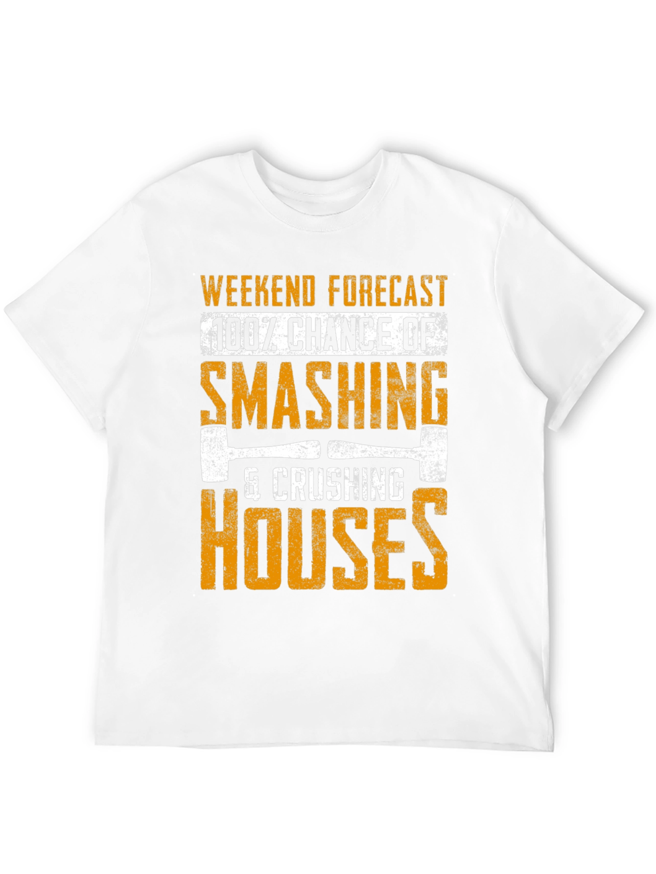 Black Weekend Smashing Houses T-Shirt view 12