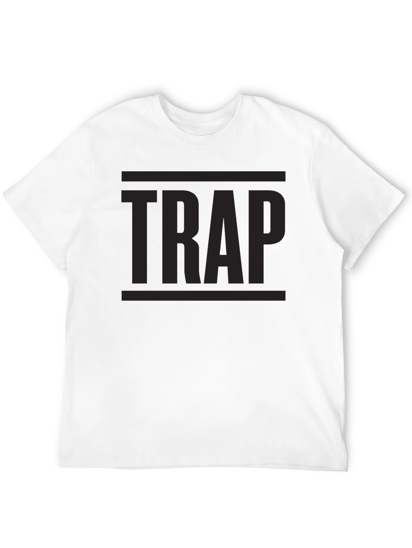 Black TRAP Graphic Tee - Urban Style Black T-Shirt view 12