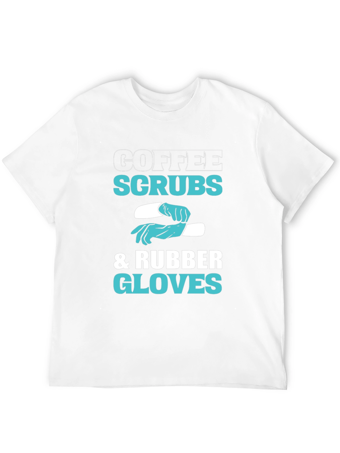 Black Coffee Scrubs & Rubber Gloves Graphic T-Shirt view 12