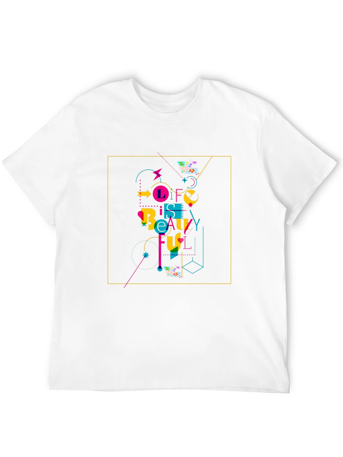 Black Life Is Beautiful Graphic Tee - Stylish Black T-Shirt view 12