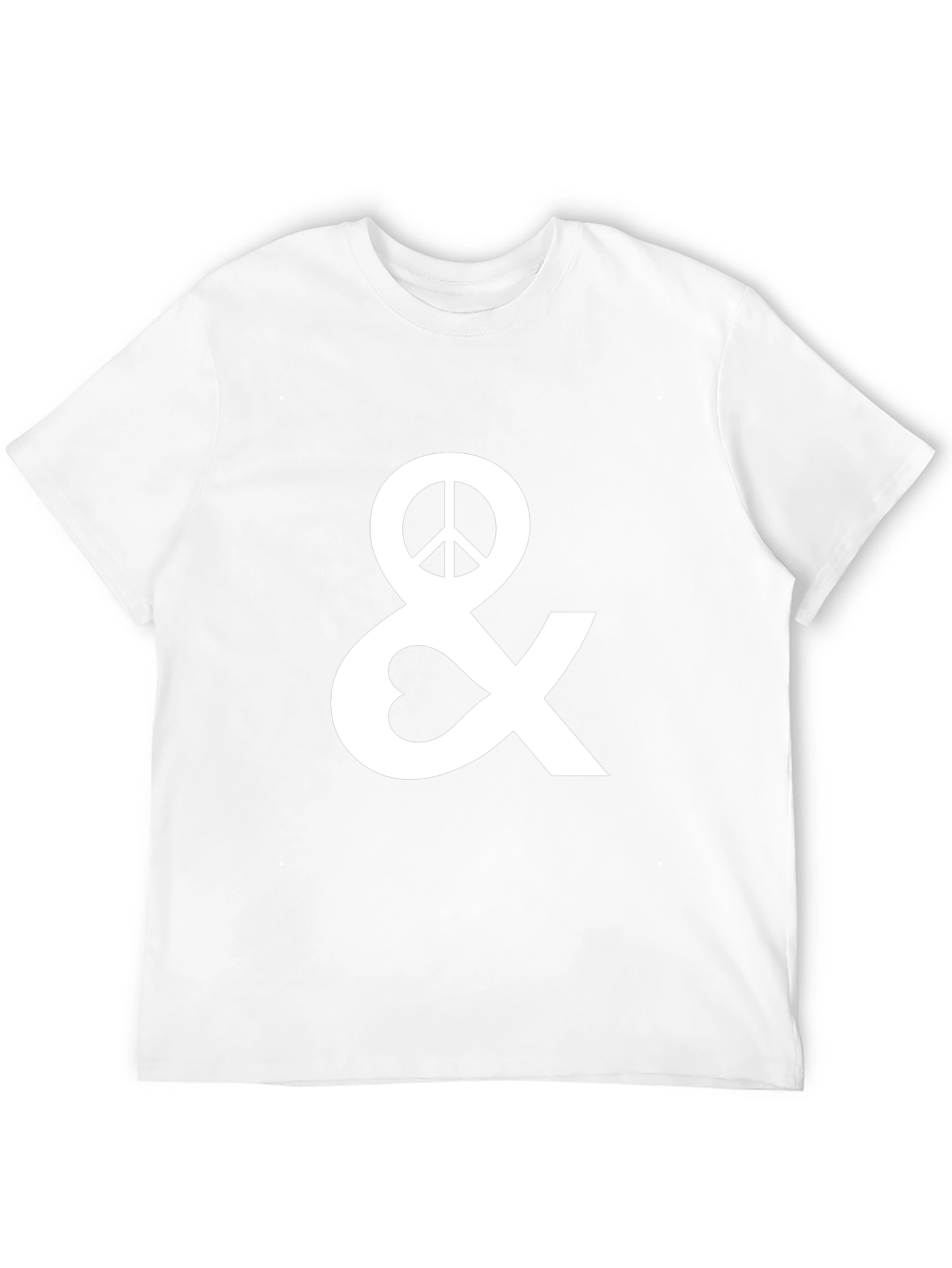 Black Peace & Love Graphic T-Shirt - Stylish & Comfortable view 12