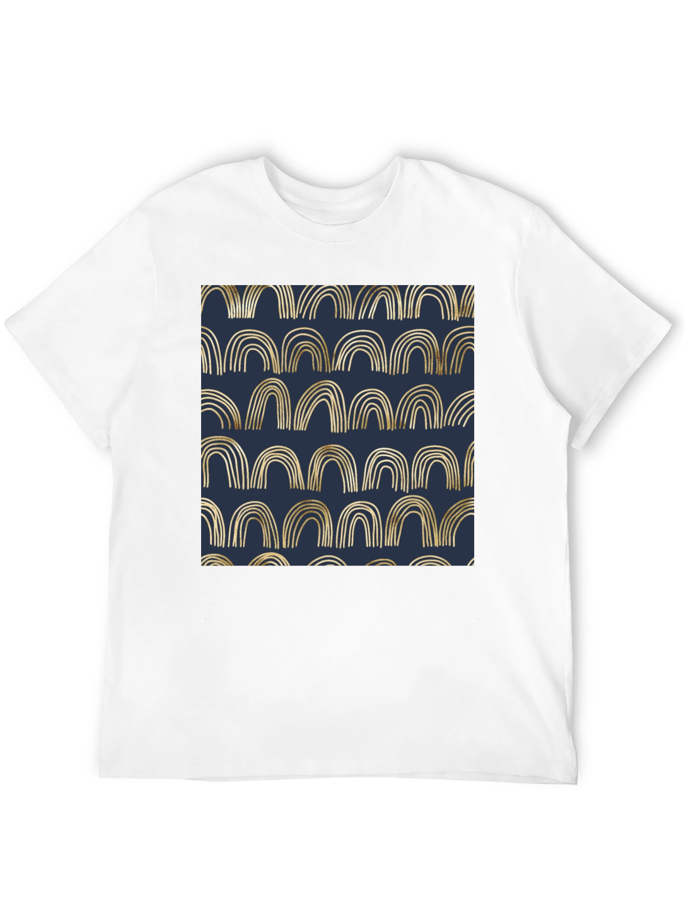 Black Gold Arches Graphic Black T-Shirt view 12