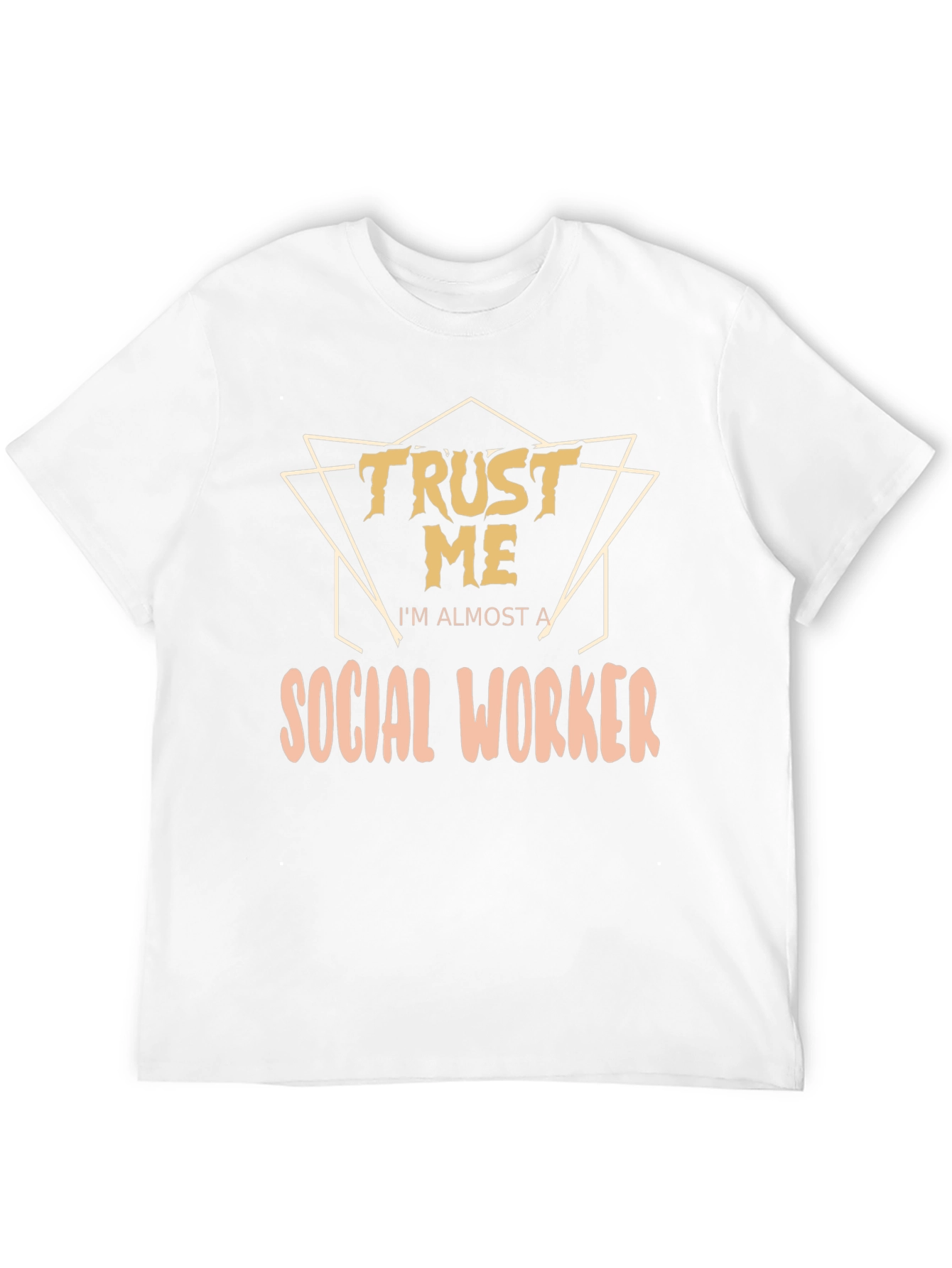 Black Trust Me I'm Almost a Social Worker Black T-Shirt view 12