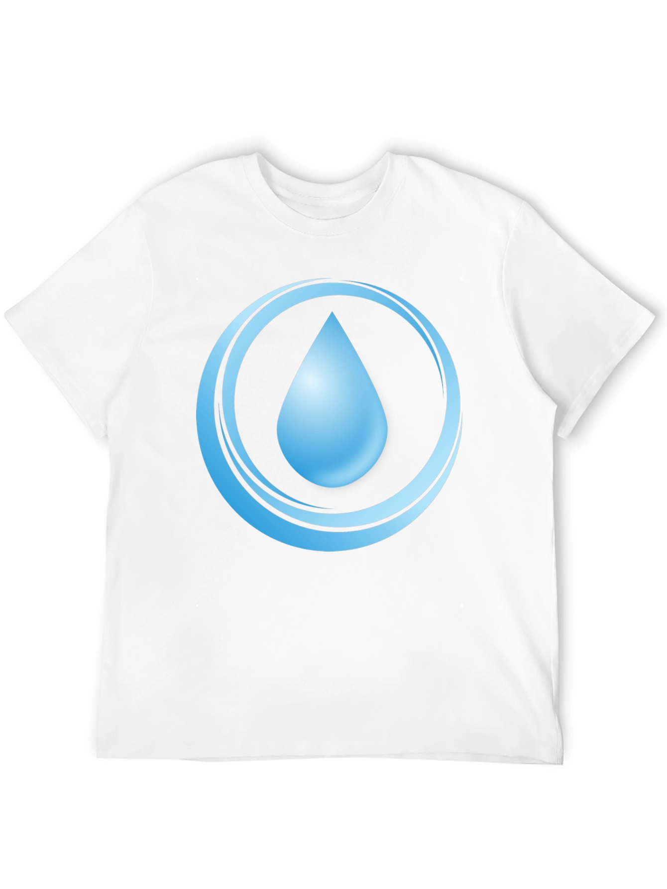 Black Water Drop Graphic T-Shirt - Men's Black Tee view 12