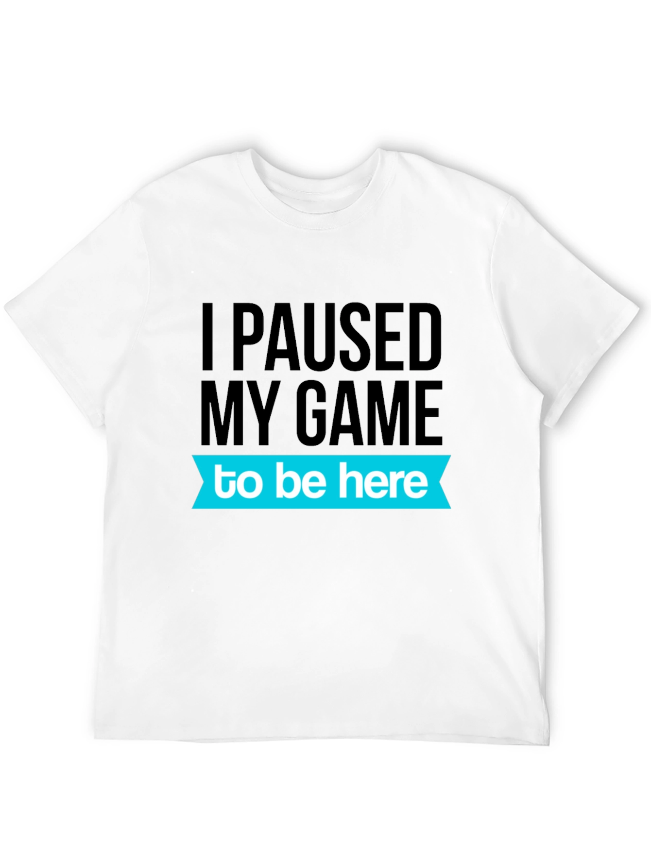 Black Gamer Humor T-Shirt - I Paused My Game view 12