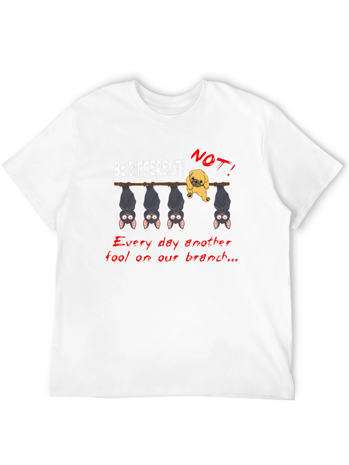 Black Be Different Graphic T-Shirt view 12