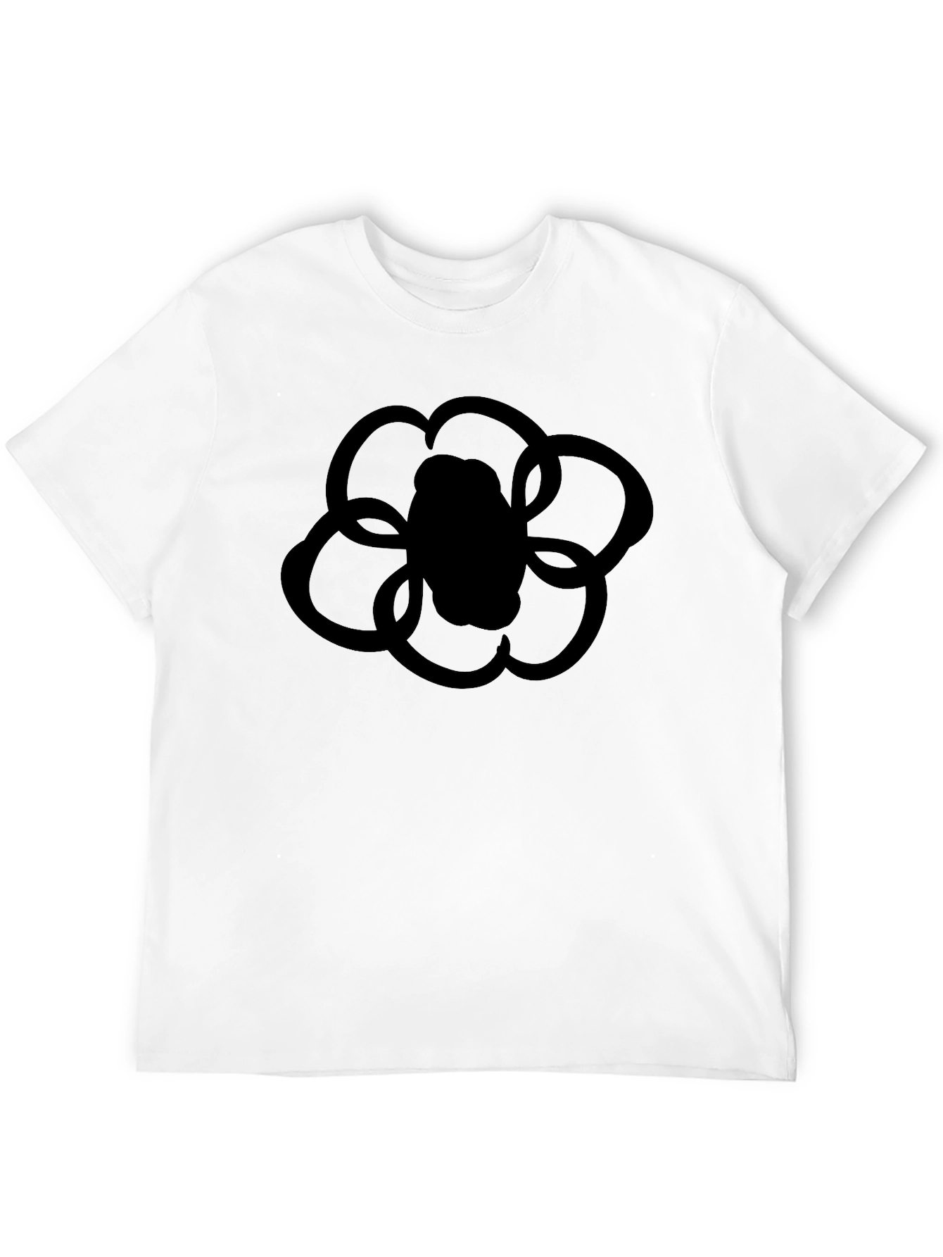 Black Black Flower Graphic T-Shirt view 12