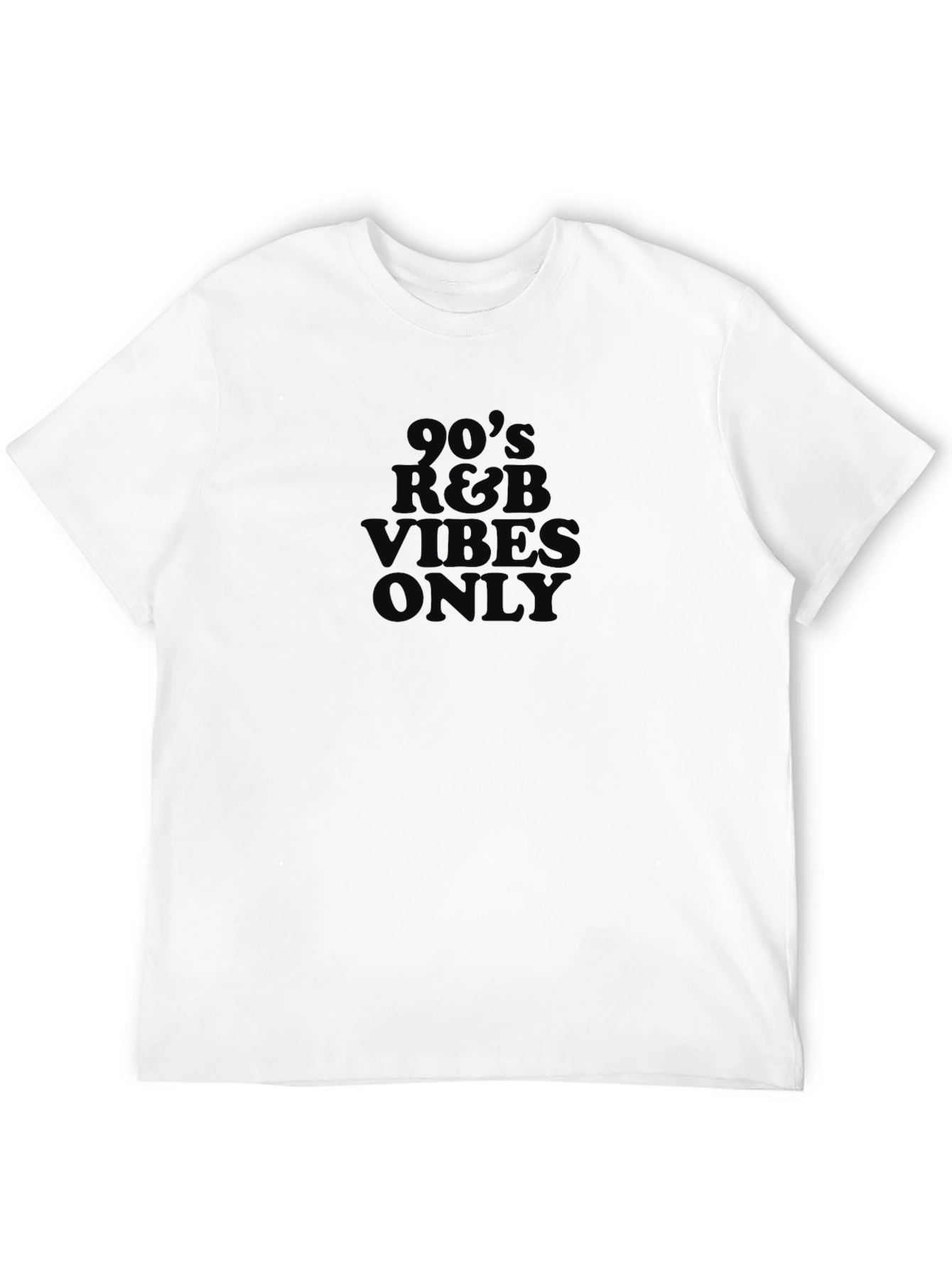 Black 90's R&B Vibes Only Black Tee view 12