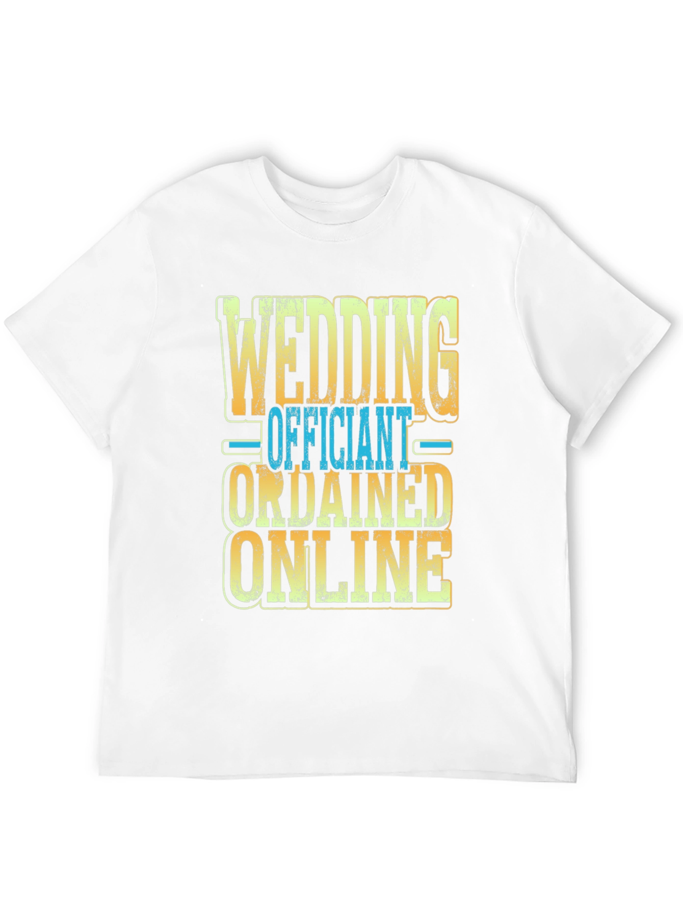 Black Wedding Officiant Ordained Online T-Shirt view 12