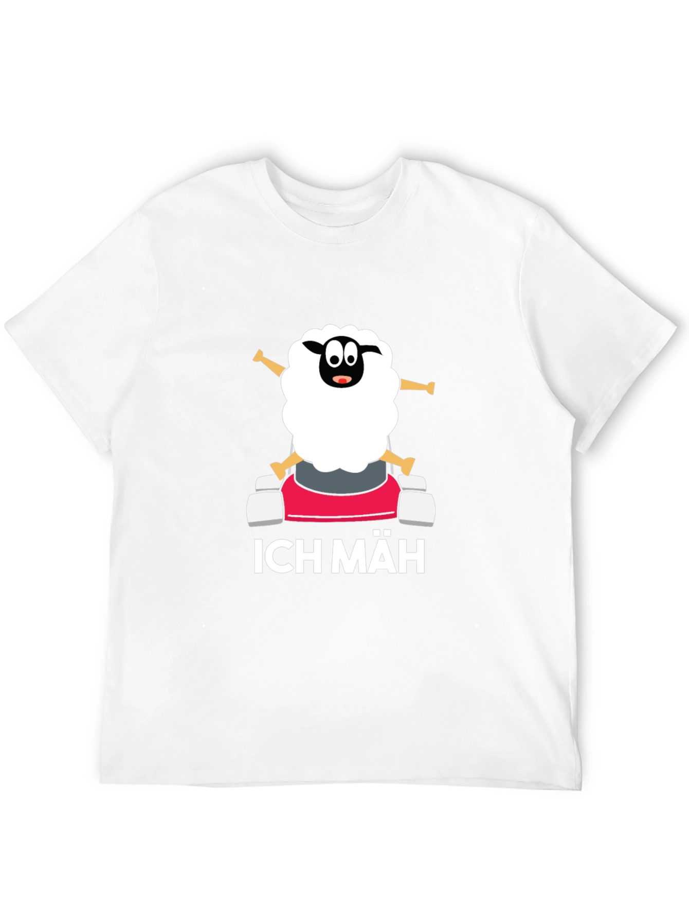 Black Ich Mäh Sheep T-Shirt - Funny Lawn Mowing Tee view 12