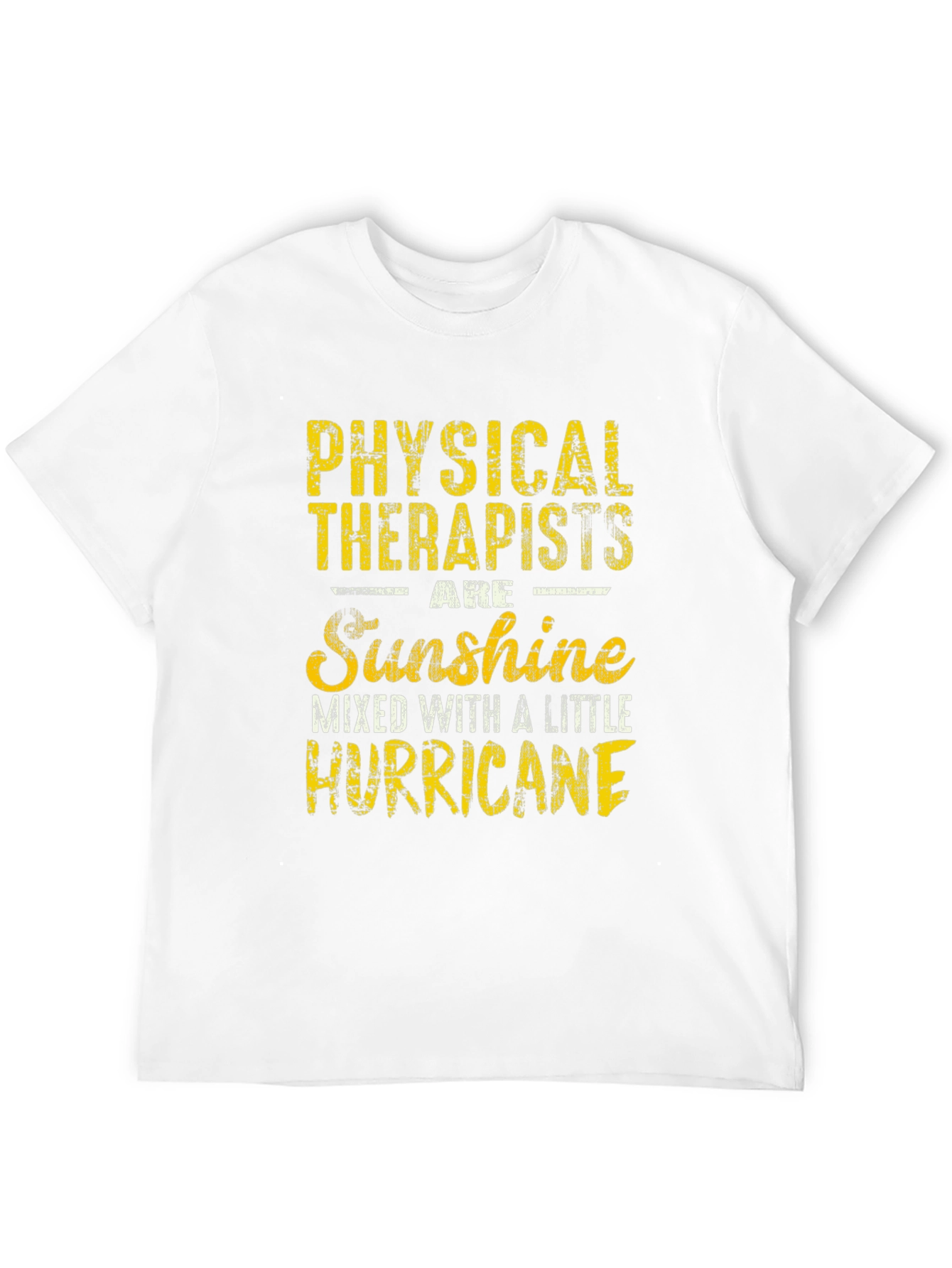 Black Physical Therapist Sunshine Hurricane Graphic T-Shirt view 12