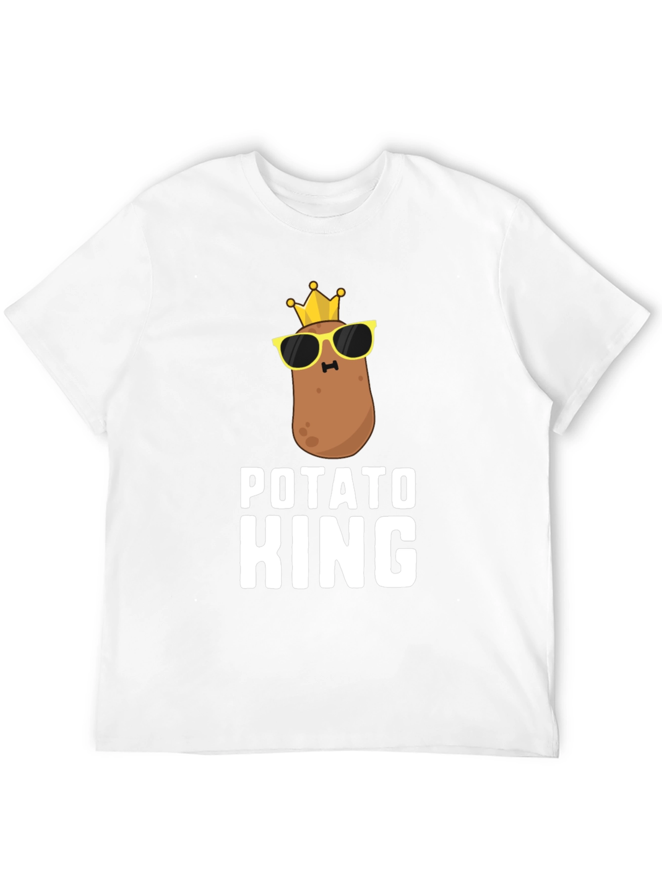 Black Potato King T-Shirt - Funny Graphic Tee view 12